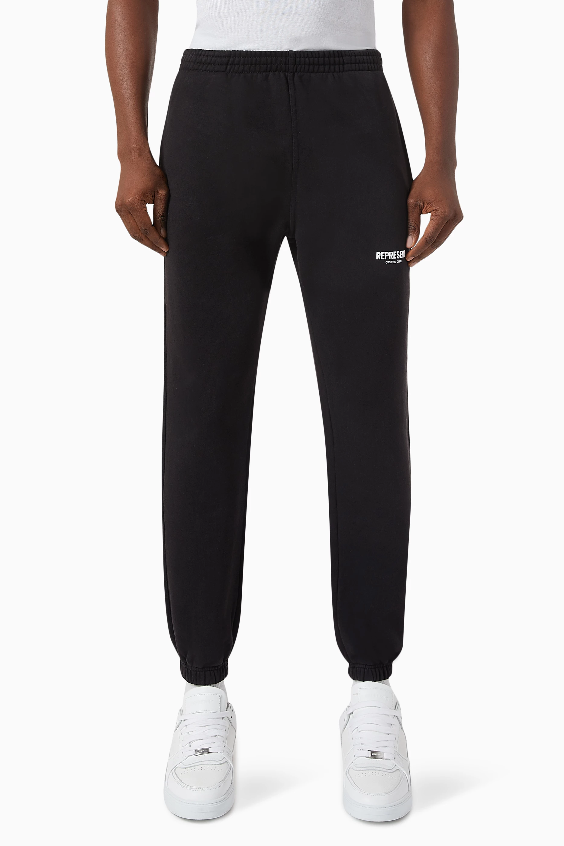 Buy Represent Black Owners Club Sweatpants in Loopback Cotton For Men Online Ounass UAE