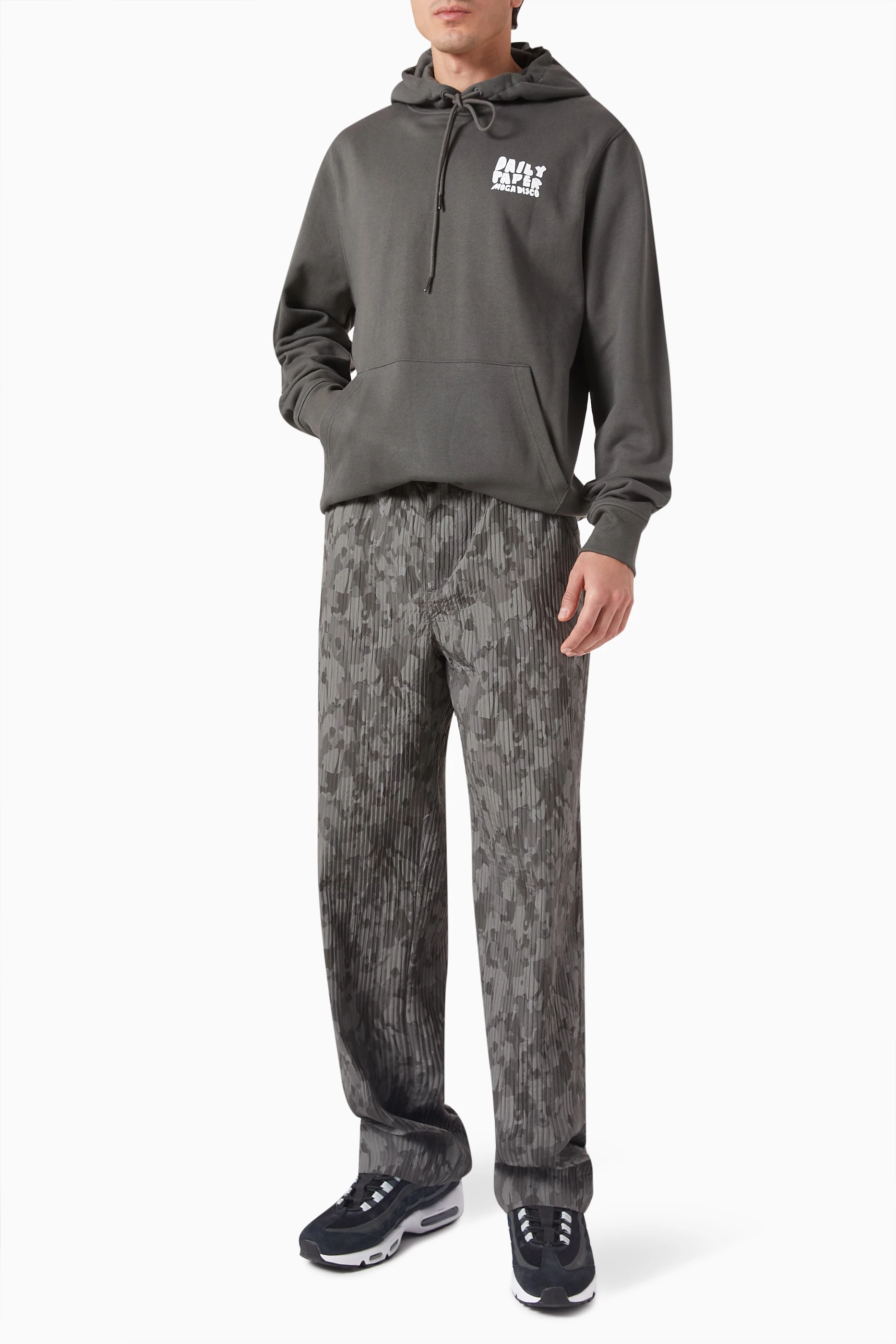 Buy Daily Paper Grey Halim Hoodie in Cotton For Men Online Ounass UAE