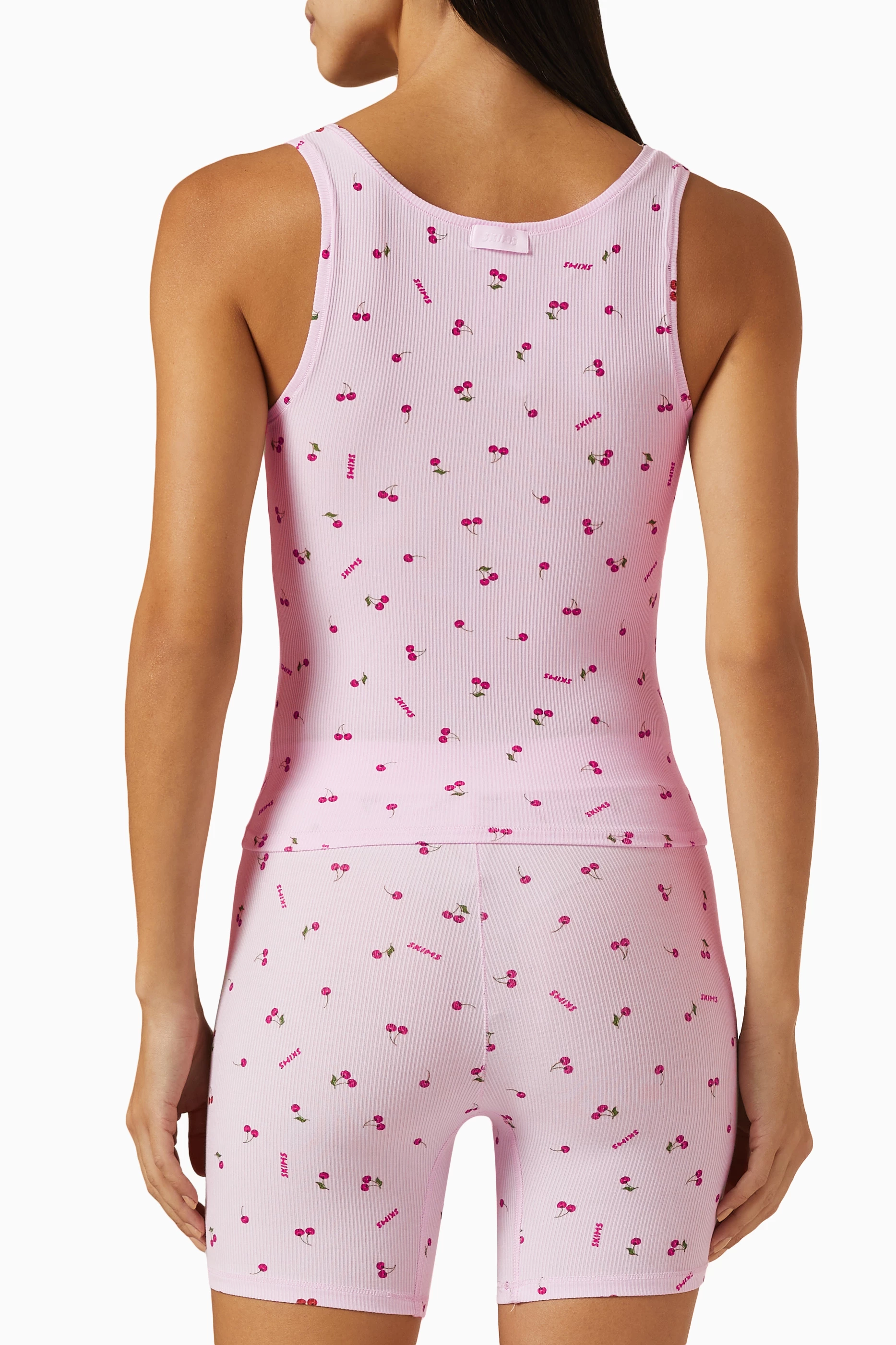 Buy SKIMS Red Soft Lounge Cherry-print Tank Top in Ribbed Modal For Women  Online | Ounass UAE