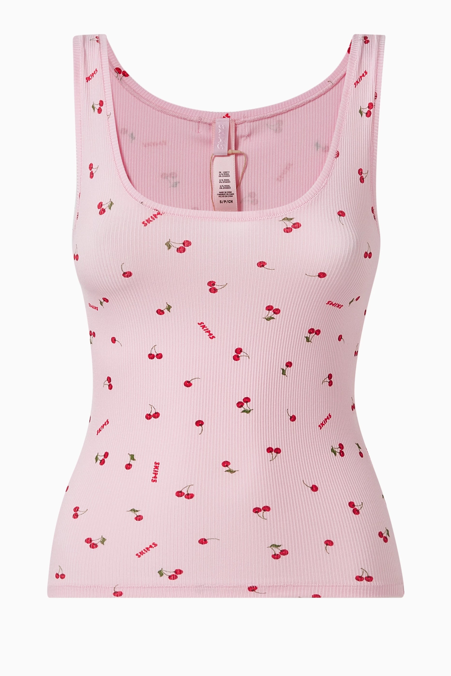 Buy SKIMS Red Soft Lounge Cherry-print Tank Top in Ribbed Modal For Women  Online | Ounass UAE