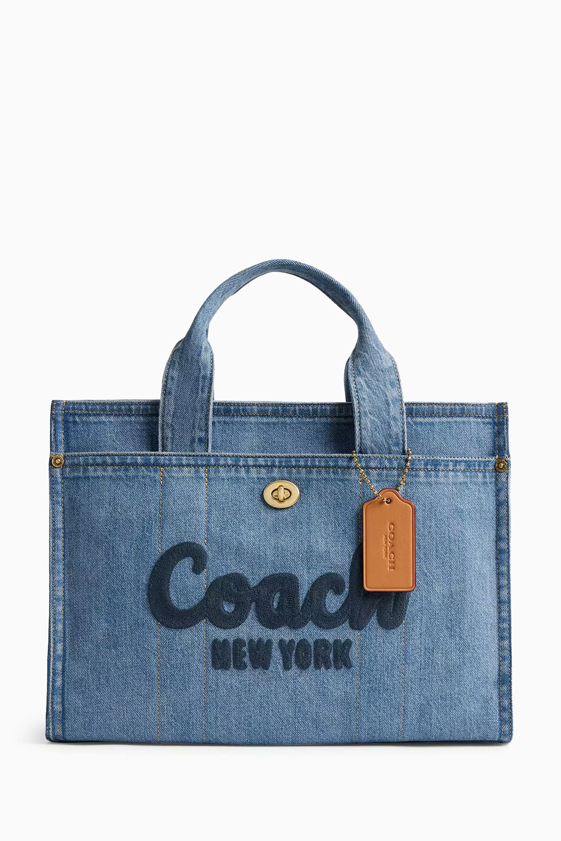 Buy Coach Blue Cargo Tote Bag in denim For Women Online Ounass UAE