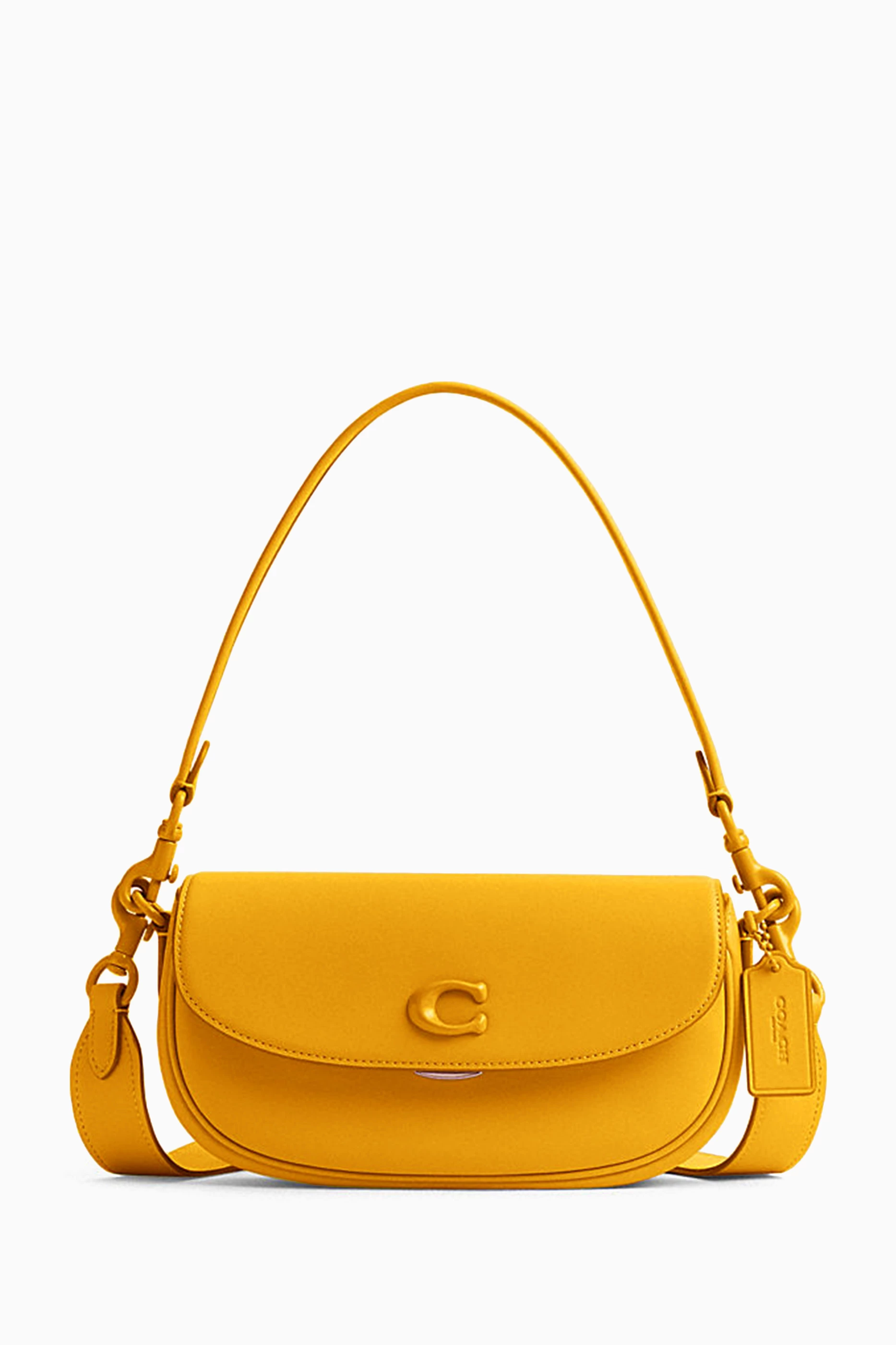 Yellow coach crossbody top