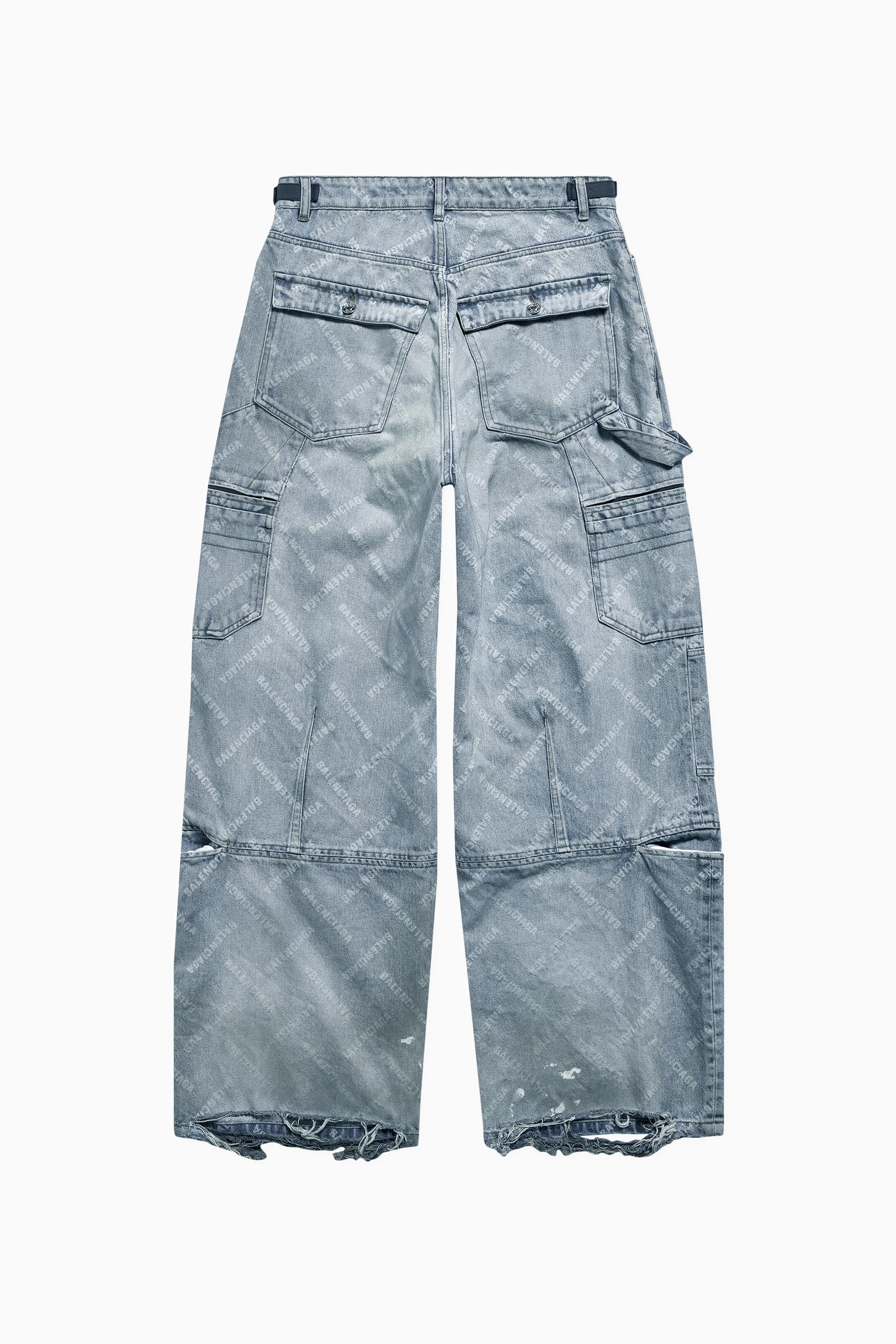 Navy cargo jeans balenciaga sales