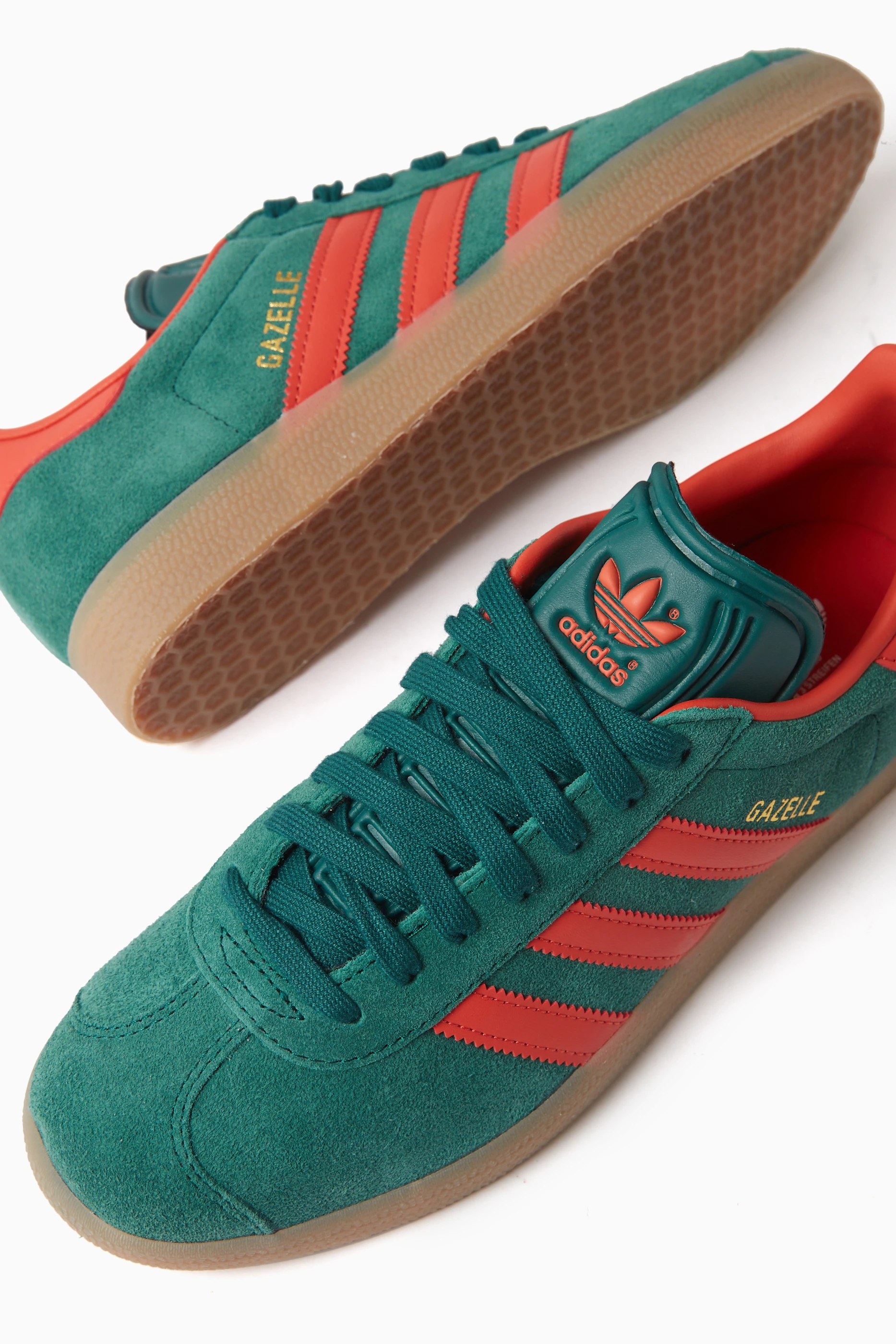 Buy adidas Green Gazelle Low top Sneakers in Suede For Women Online Ounass UAE