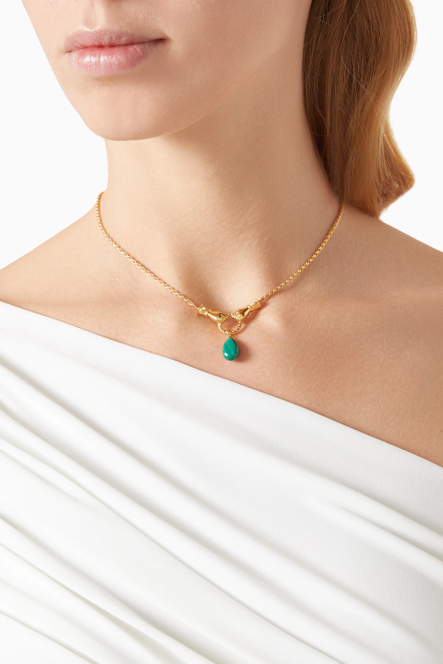 【MISSOMA】 Harris Reed In Good Hands Drop Pendant Necklace Harris Reed In Good Hands Drop Pendant Necklace | 18ct Gold