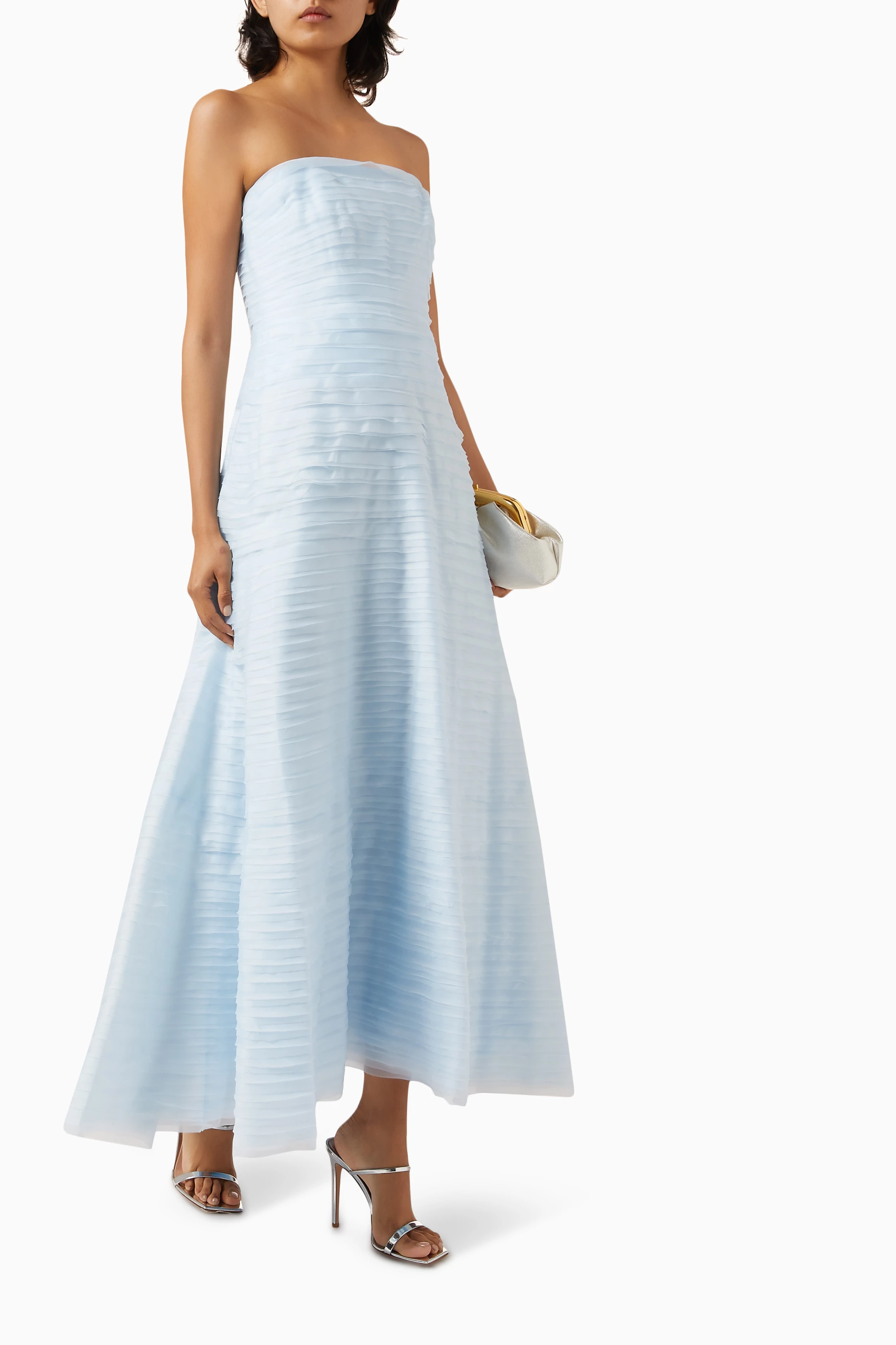 knee length dresses for ladies Soundscape Maxi Dress-SEA BREEZE / 4 main image 0