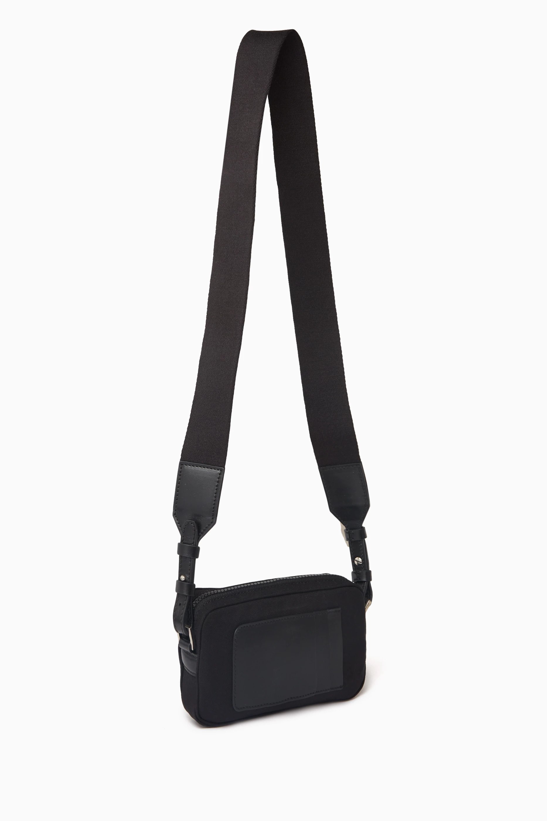 Buy Palm Angels Black Logo Camera Bag in CORDURA® For Men