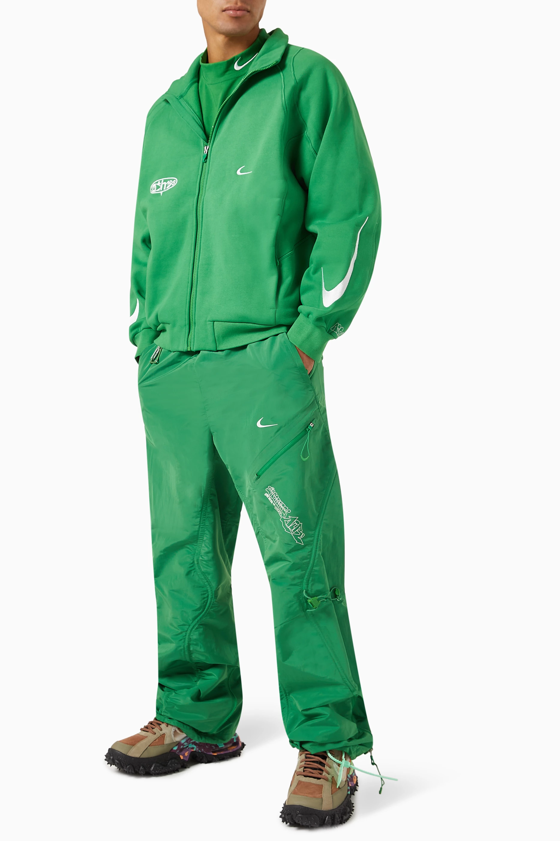 Buy Nike Green x Off White Track Pants For Men Online Ounass UAE