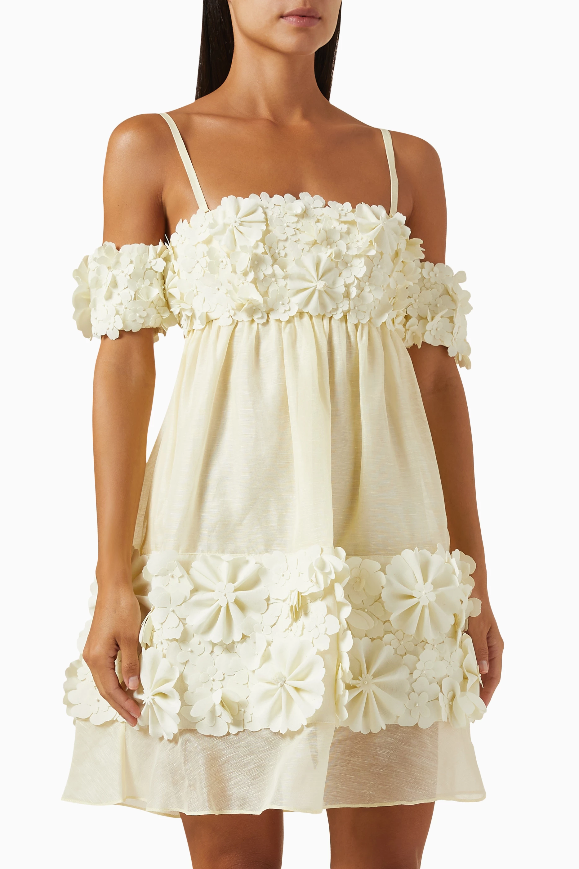 Elianah floral applique skater dress online