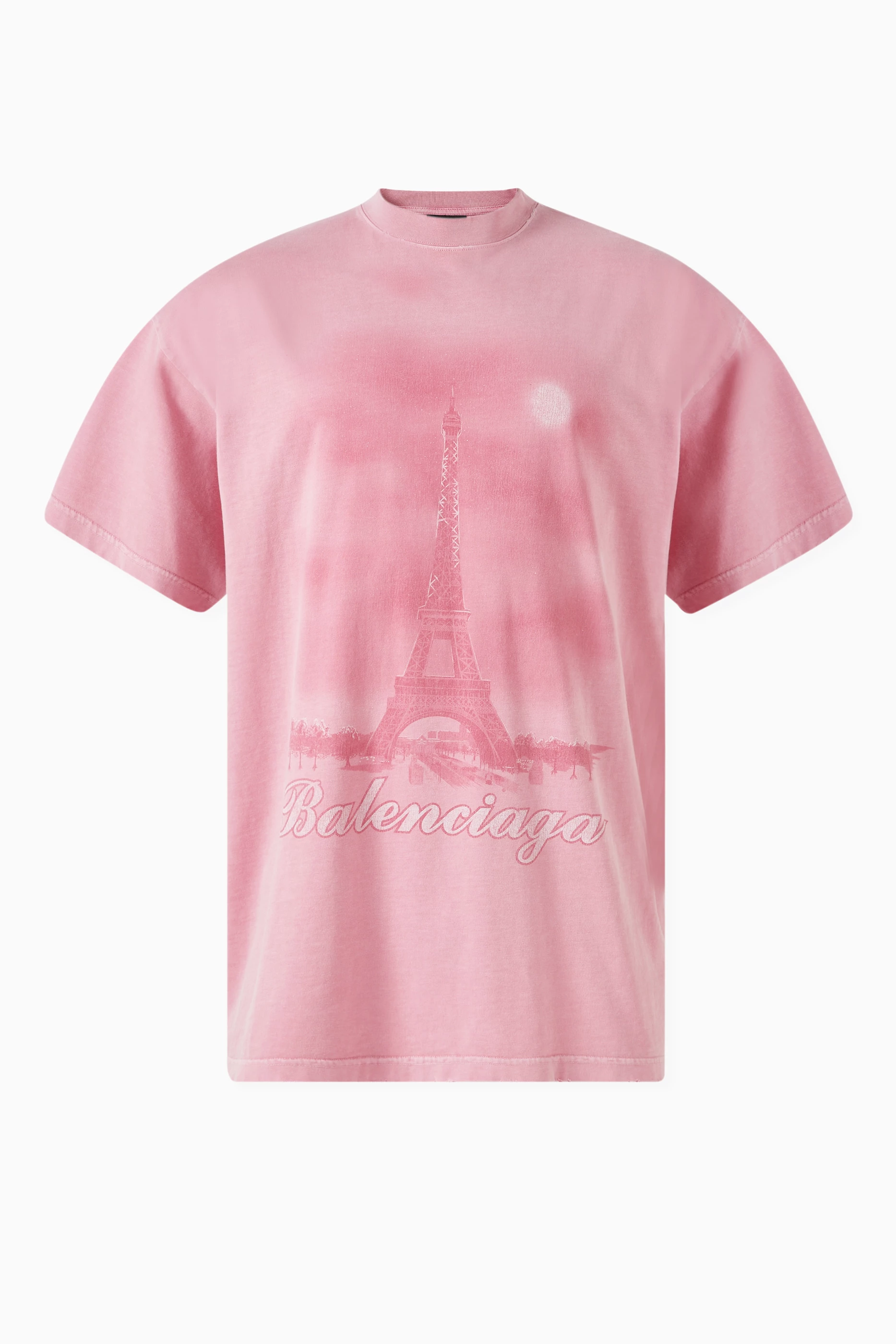 Balenciaga pink tee shop