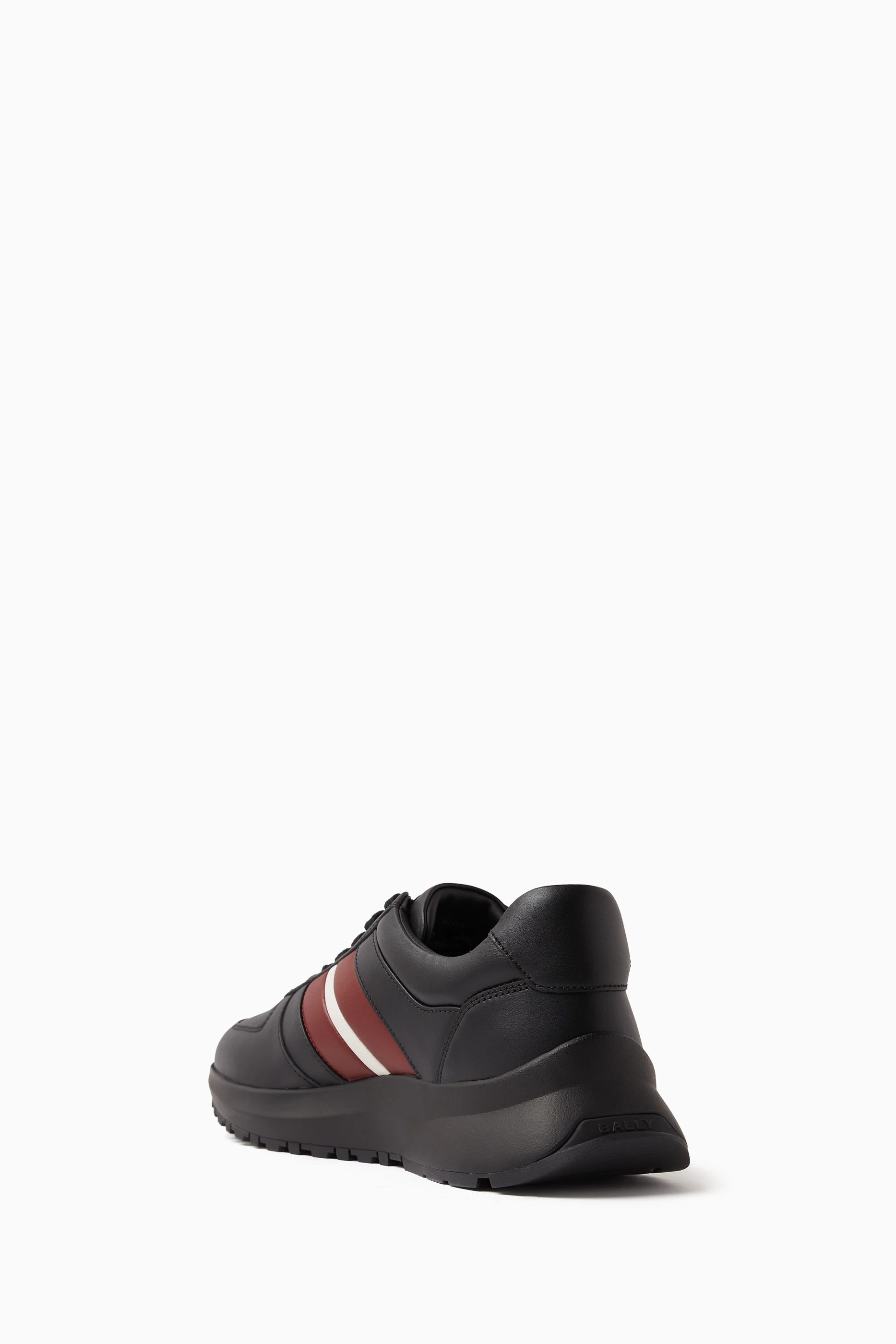 Buy Bally Black Darsyl Sneakers in Leather For Men Online