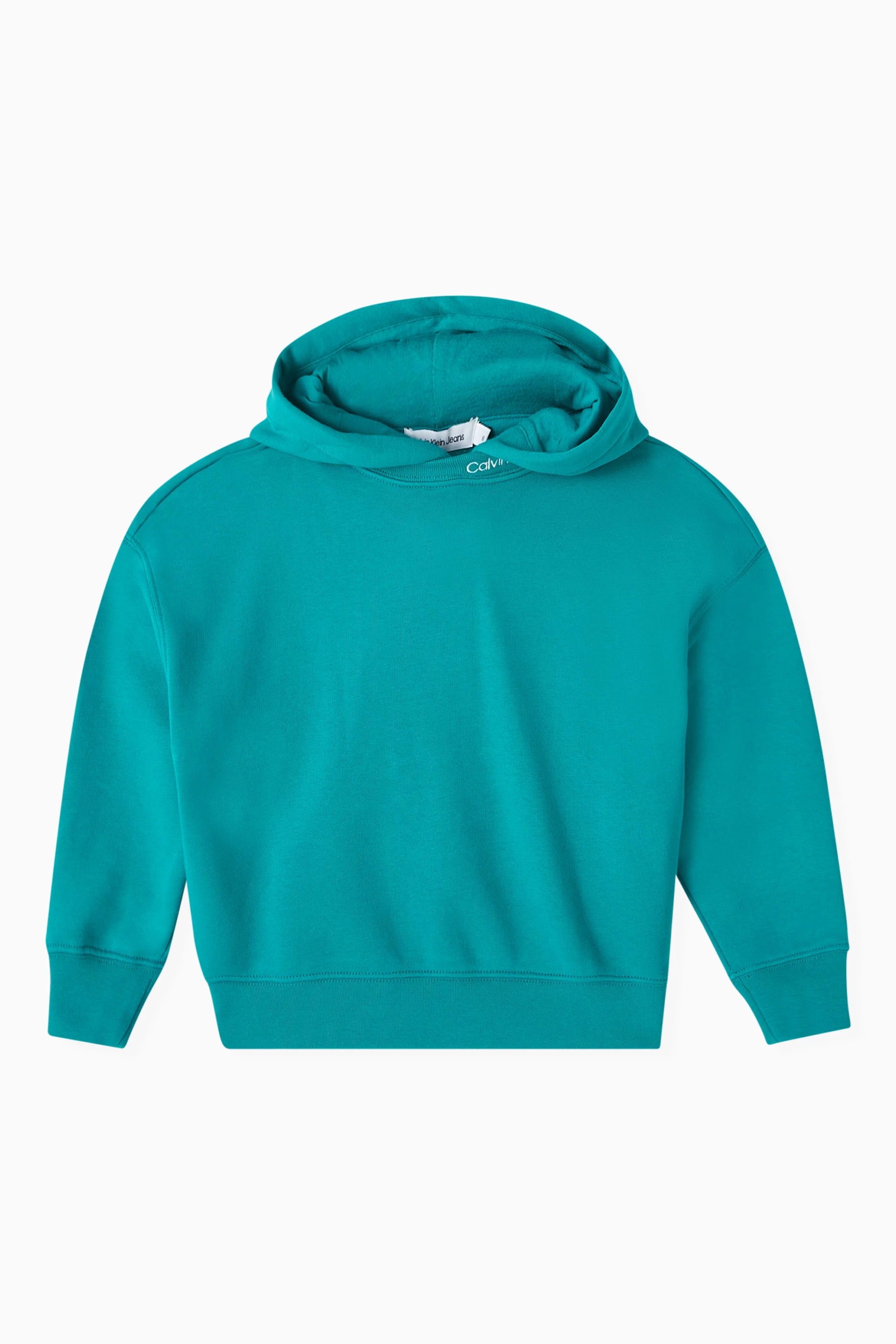 Intarsia logo cotton terry sweatshirt clearance