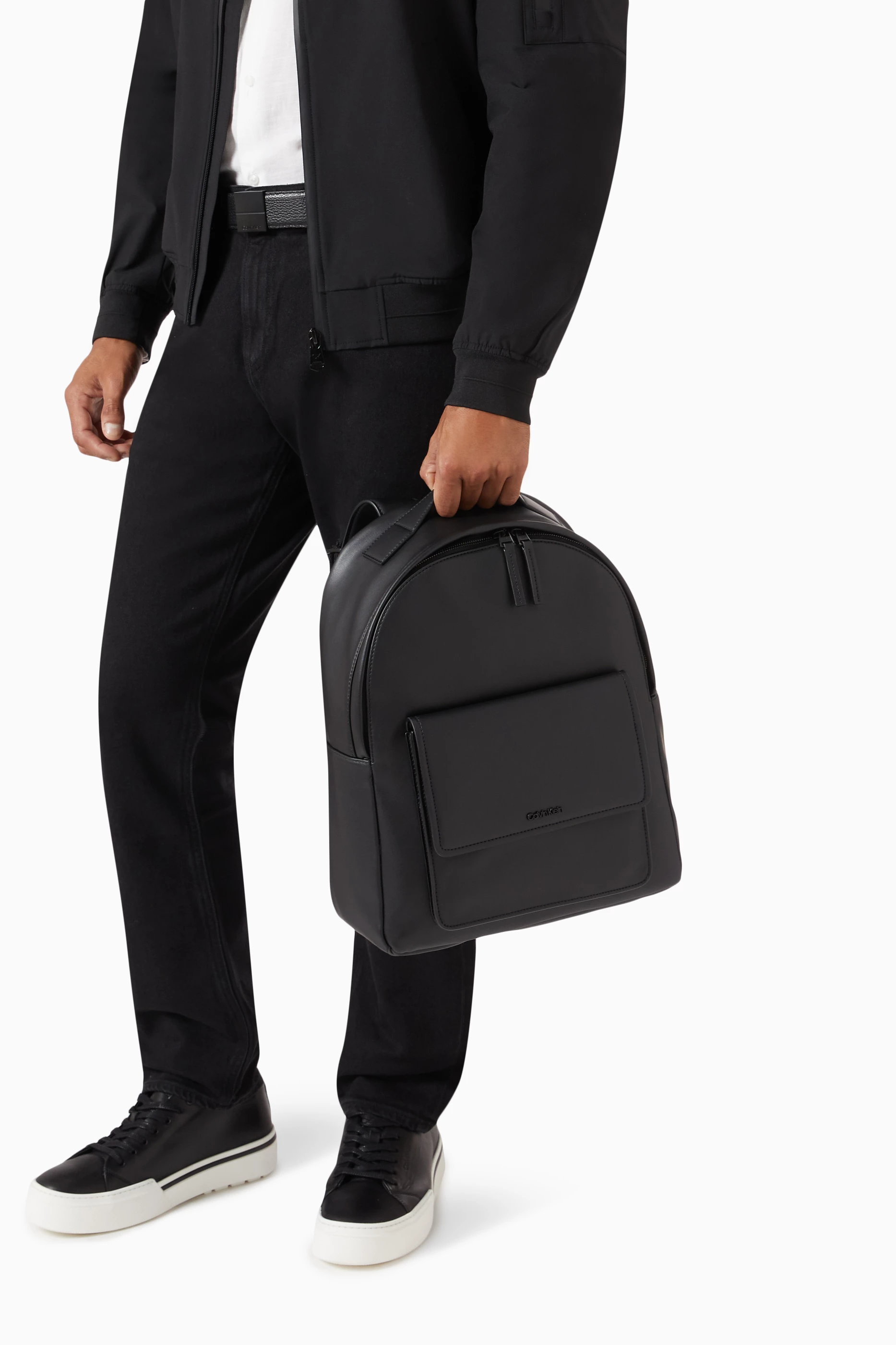 Ck leather backpack sale