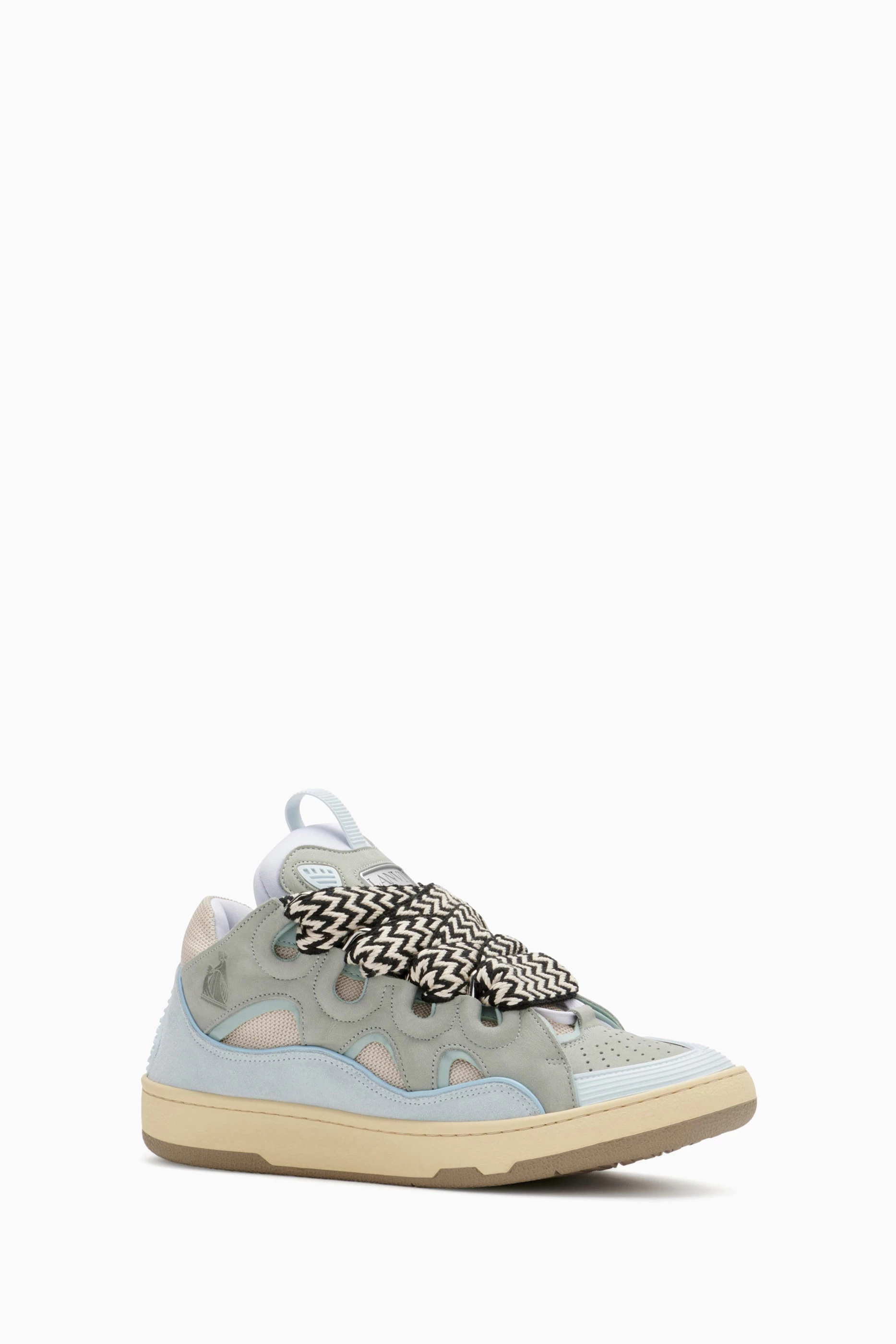 Blue lanvin sneakers clearance