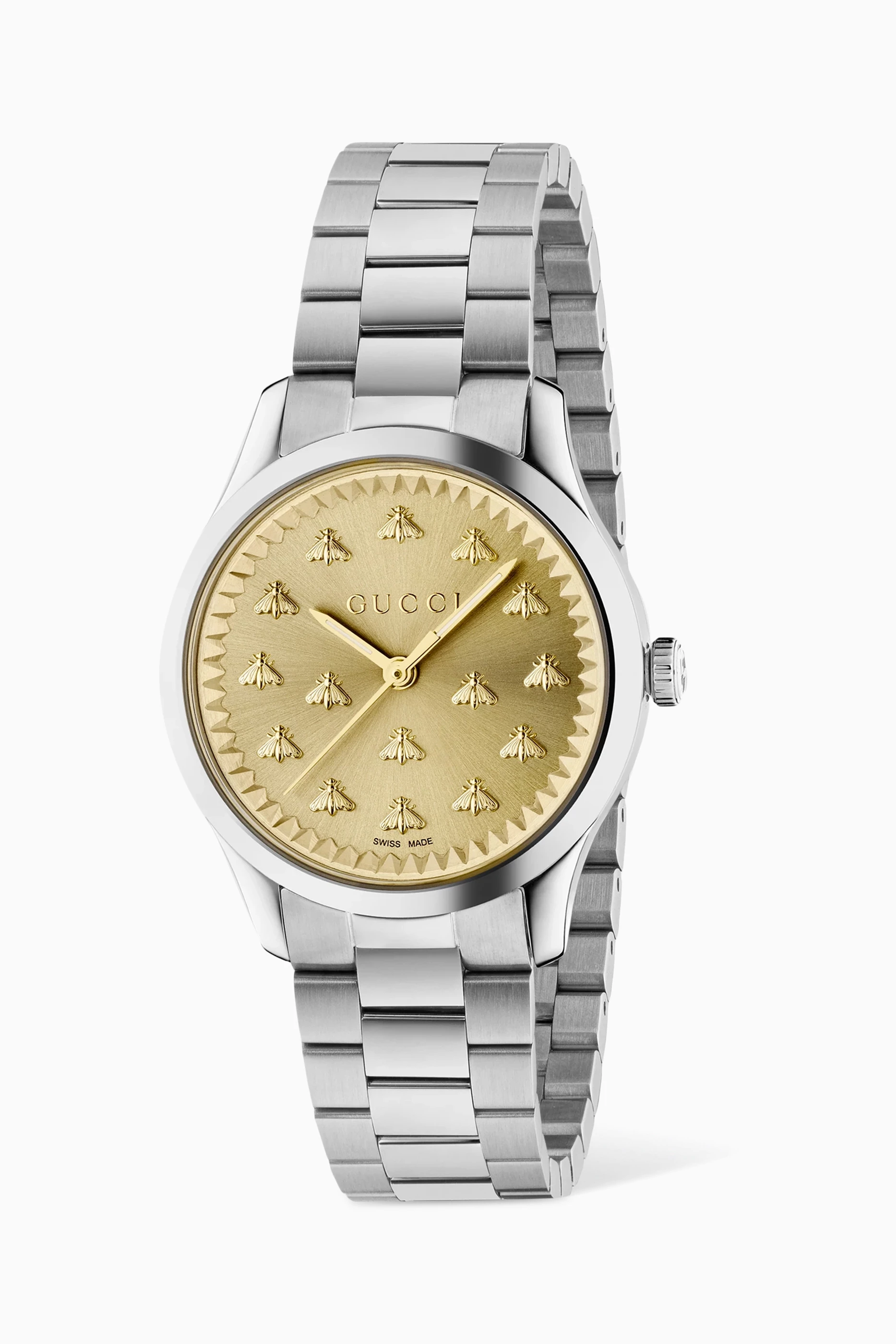 Gucci watch swiss made stainless steel shop