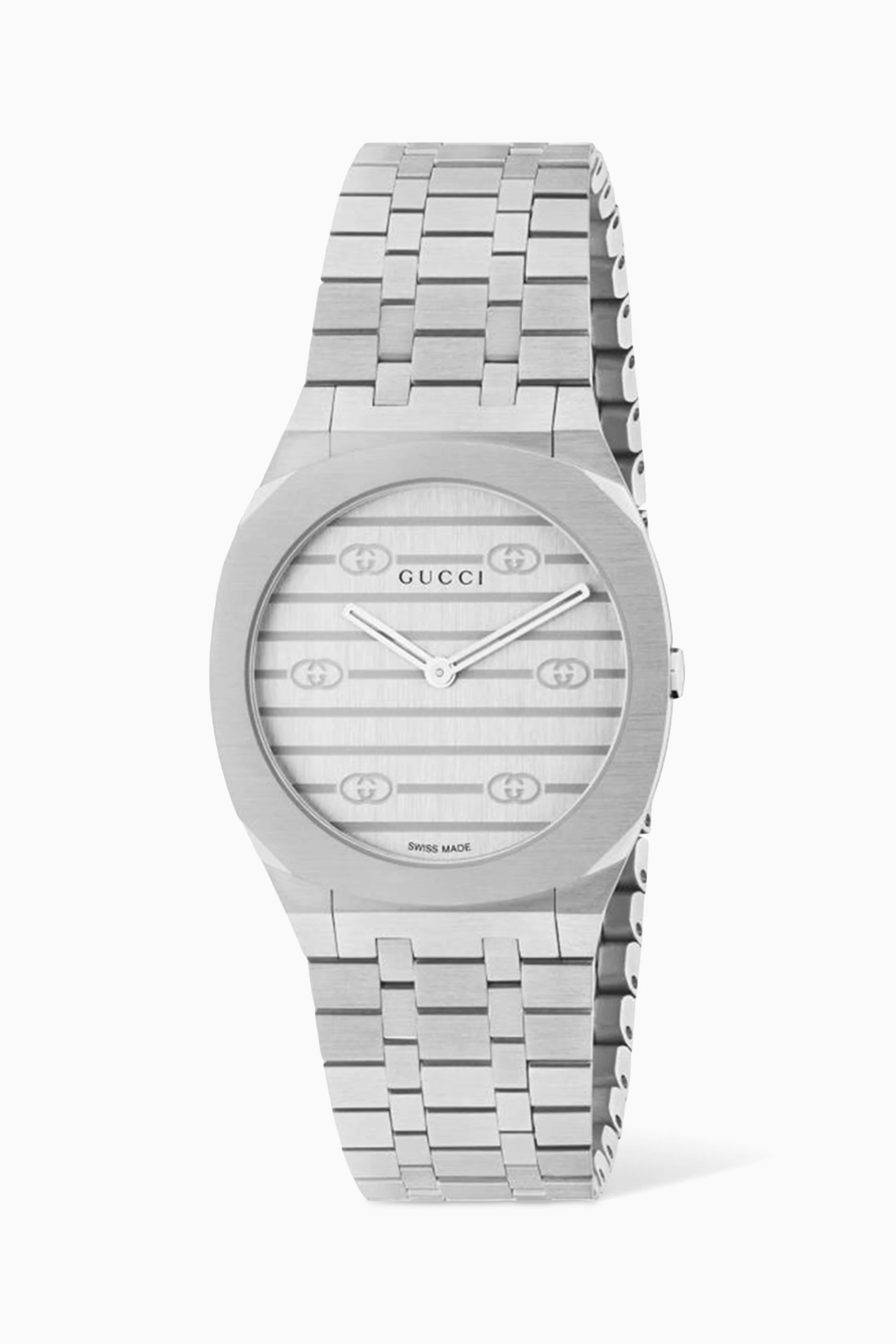 Gucci silver watch womens outlet
