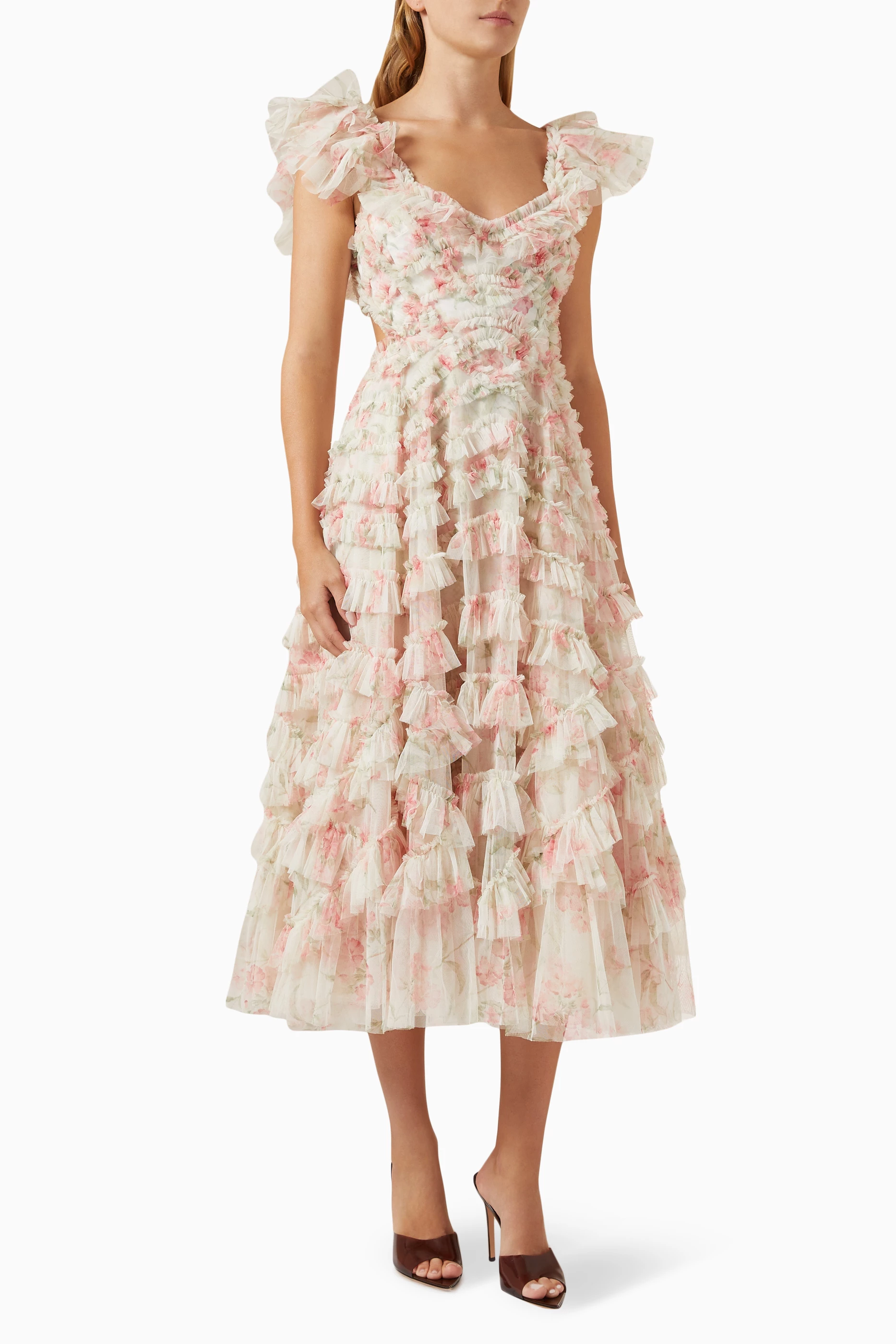 Buy Needle & Thread Multicolour Summer Posy Lola Backless Ballerina Dress  For Women Online | Ounass UAE
