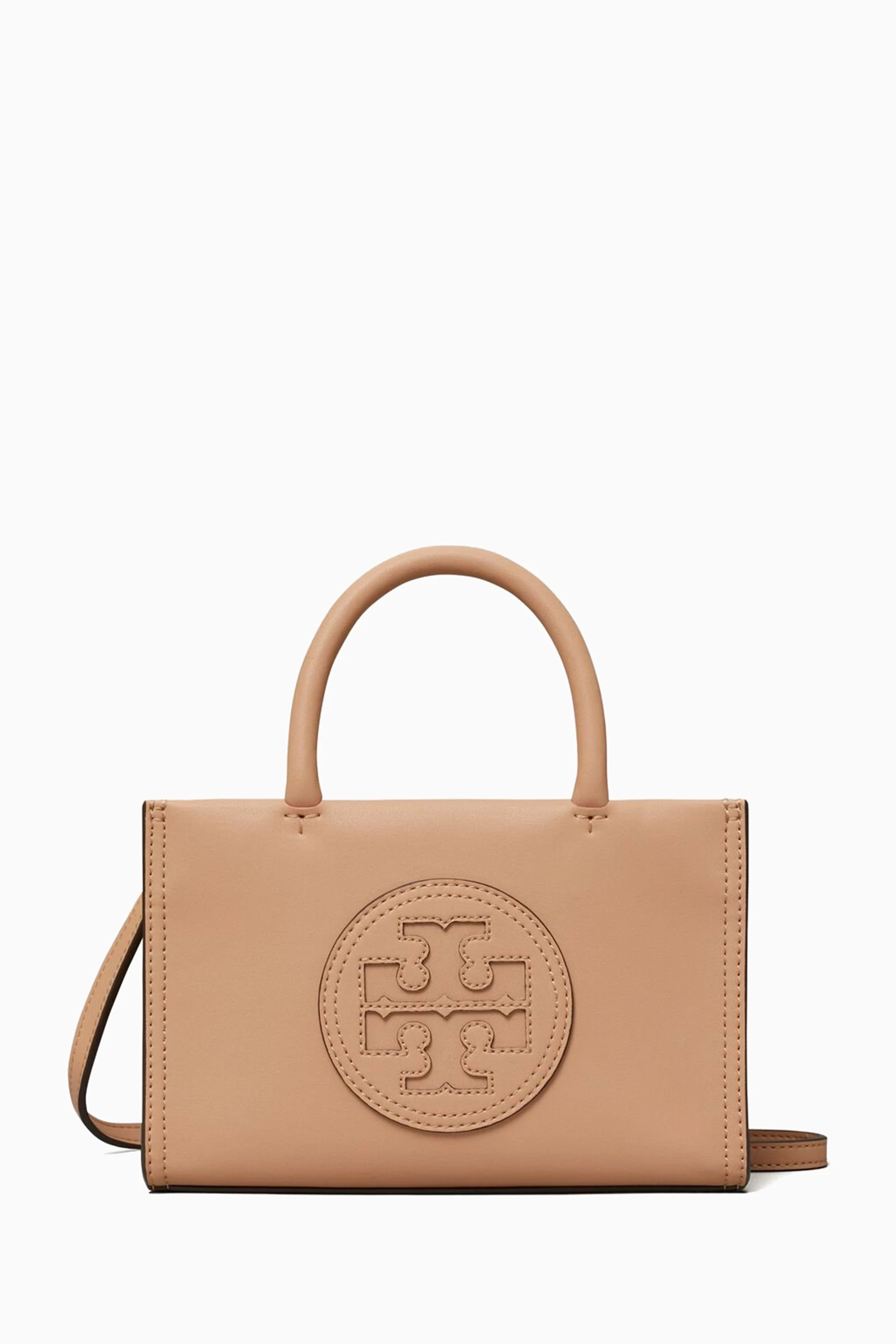 Buy Tory Burch Neutral Mini Ella Tote Bag in Bio Tex For Women Online Ounass UAE
