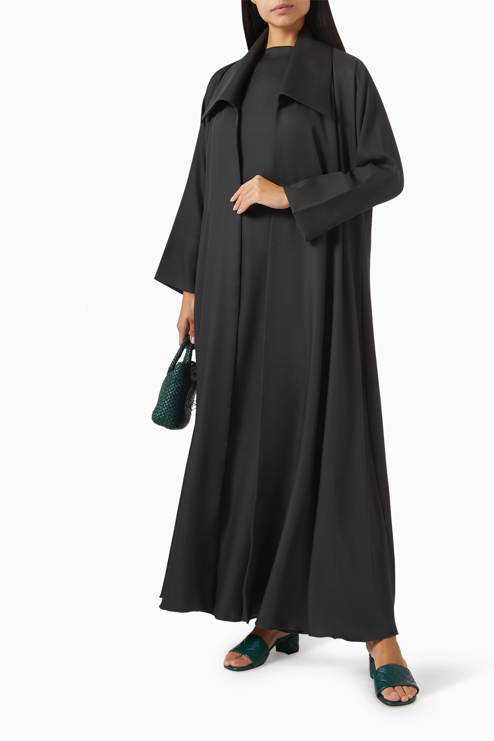 Buy Al Mraikn Green 3 piece Abaya Set For Women Online Ounass UAE