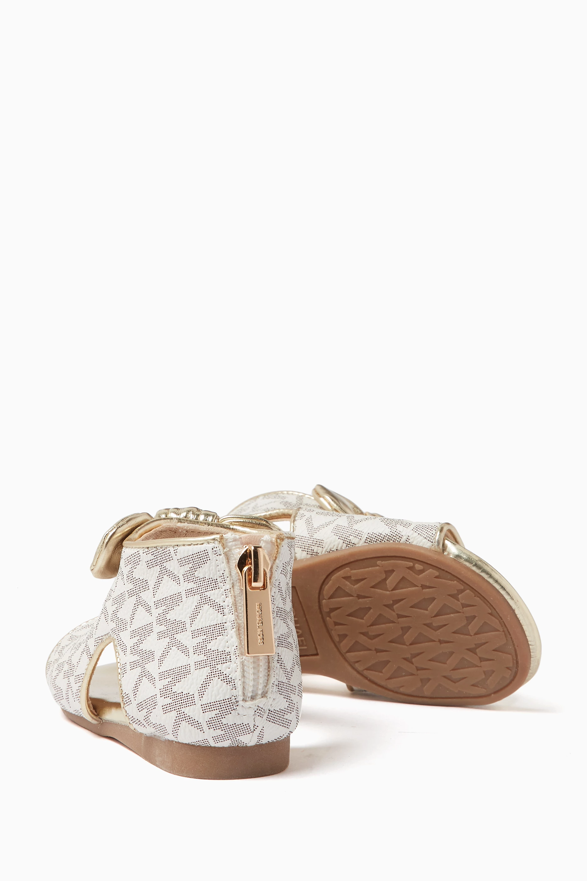 Buy Michael Kors Kids Neutral Tilly Mylah Sandals in Faux Leather For Girls Online Ounass UAE