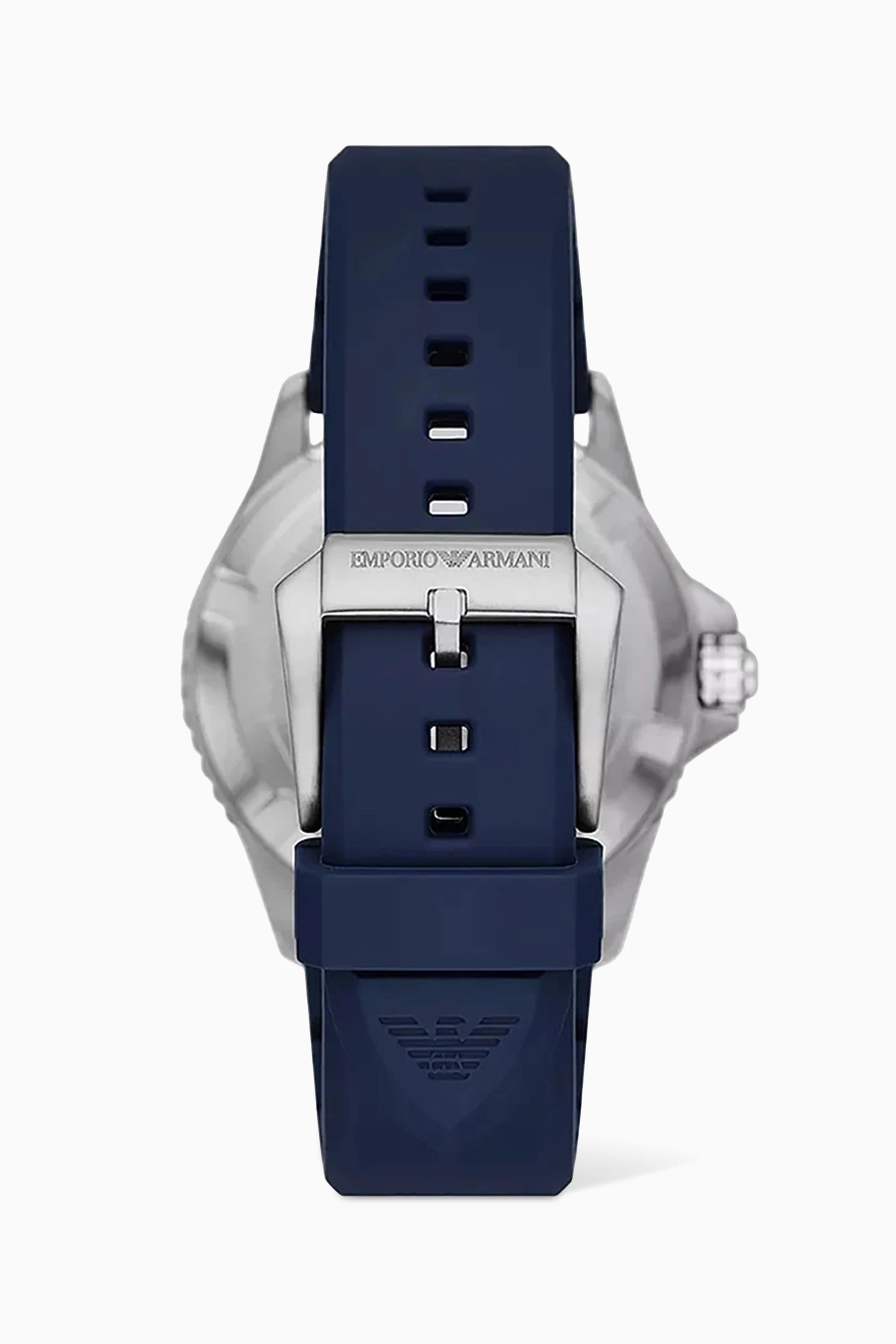 Buy Emporio Armani Blue Diver Stainless Steel Watch 42mm For Men Online Ounass UAE
