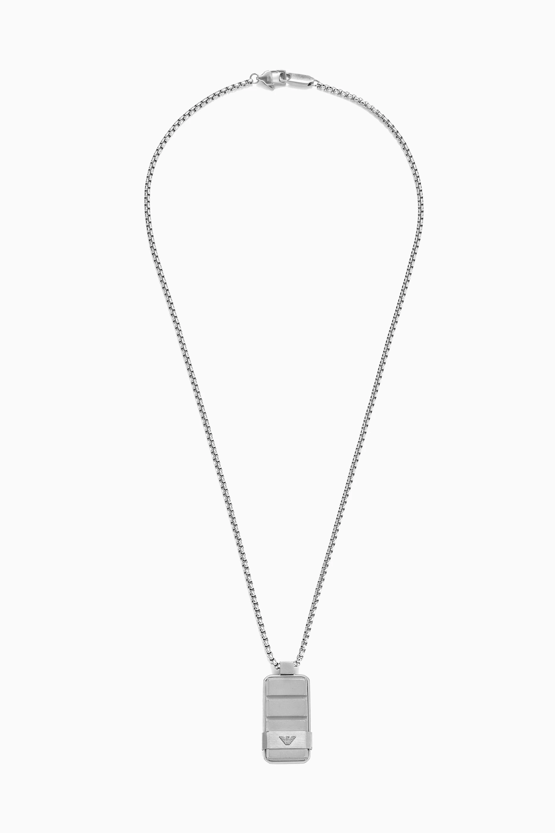 Emporio armani dog tag necklace discount