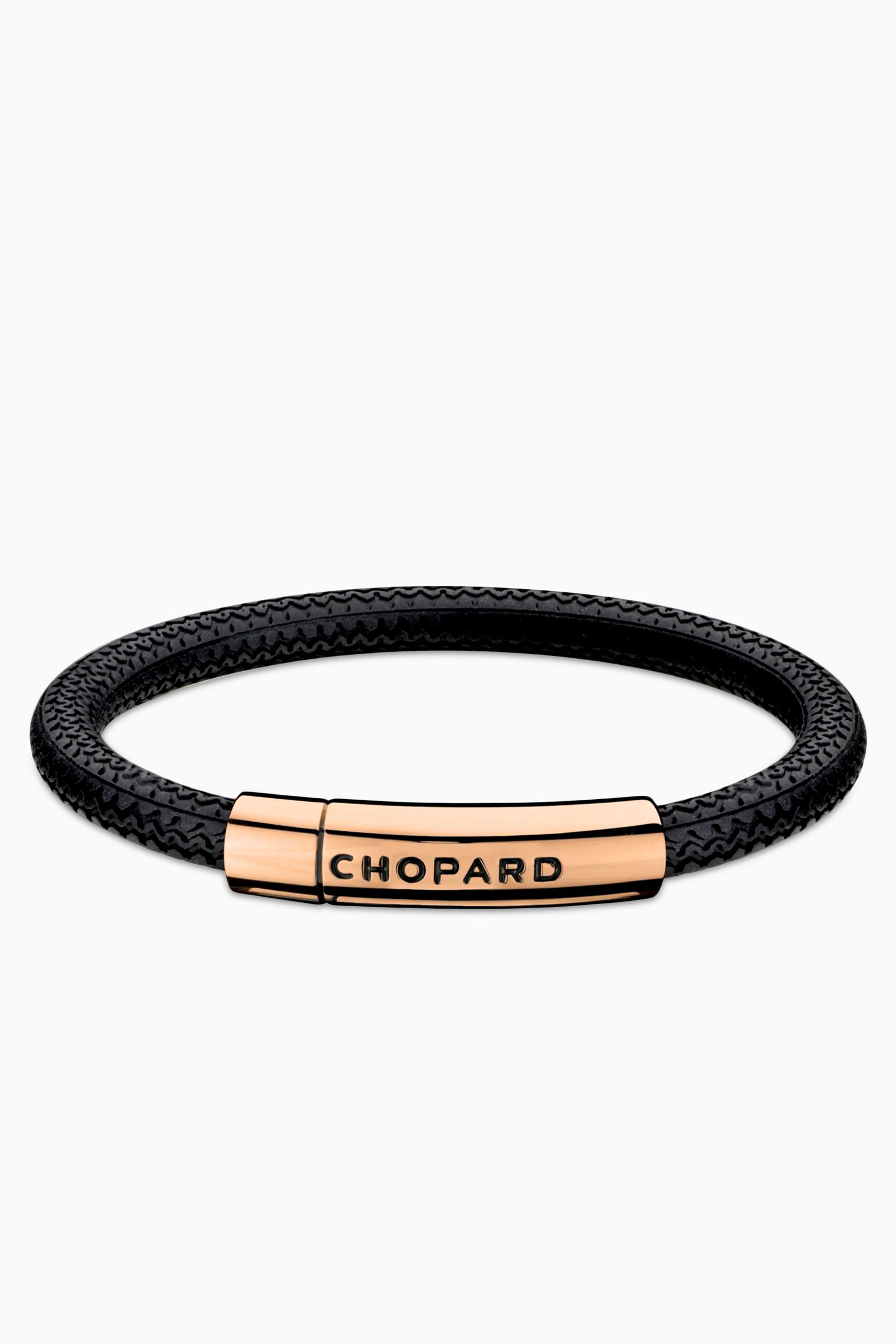 Buy Chopard Black Mille Miglia Bracelet in Rubber For Women Online Ounass UAE
