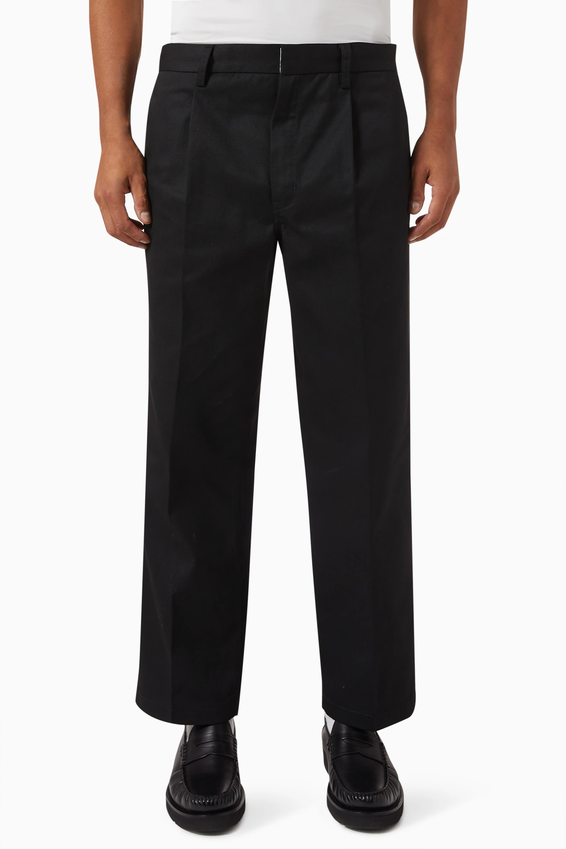 Buy WACKO MARIA Black x Dickies Pleated Pants in Cotton-blend For Men  Online | Ounass UAE