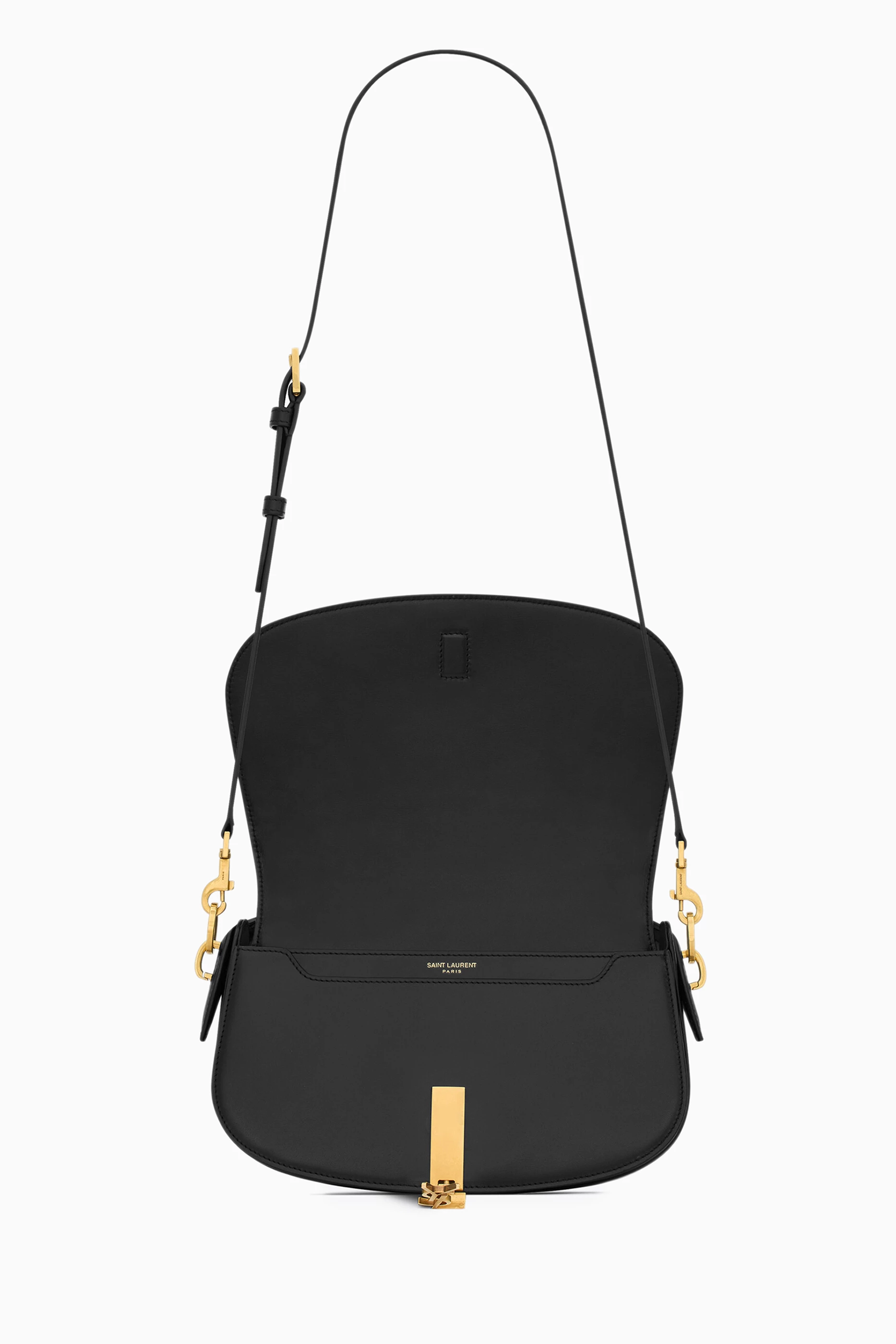 Buy SAINT LAURENT Black Voltaire Half moon Shoulder Bag in Calfskin For Women Online Ounass UAE