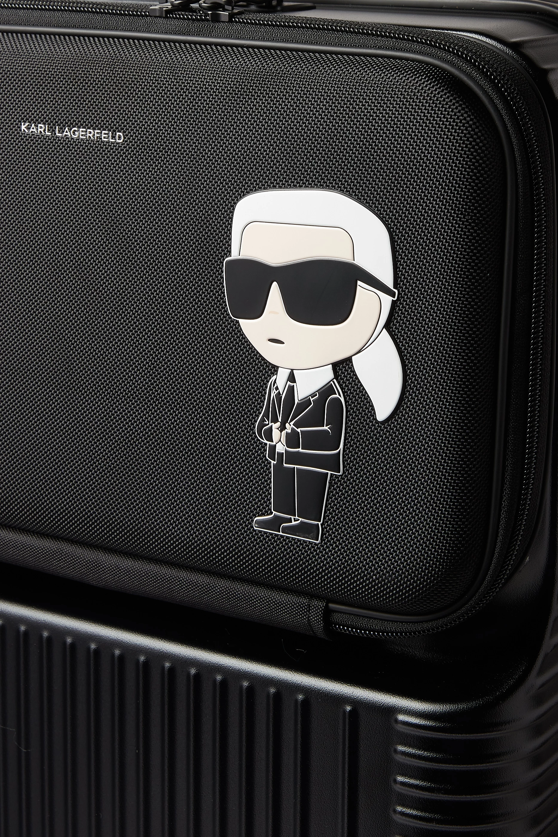 Buy KARL LAGERFELD Black K ikonik Trolley Case in Nylon For Men Online Ounass UAE