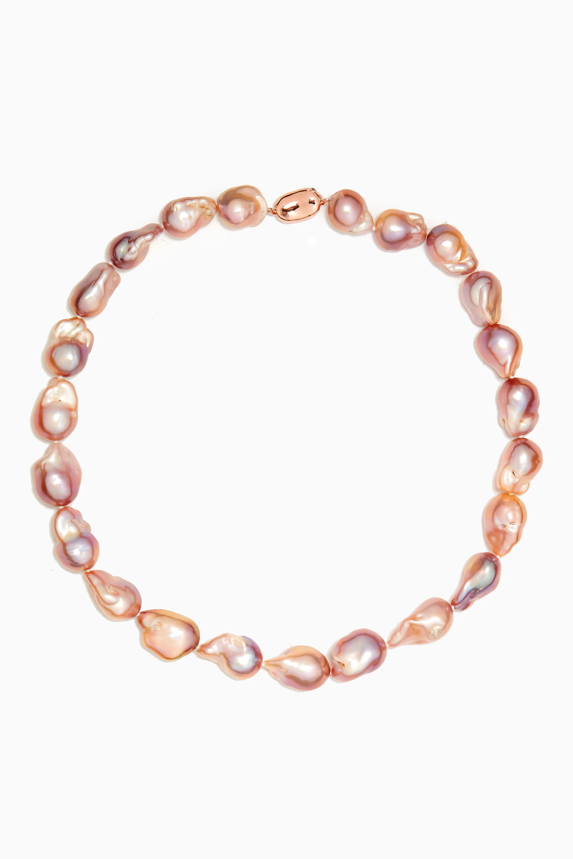 Buy Damas Pink Kiku Large Baroque Pearl Necklace For Women Online Ounass UAE