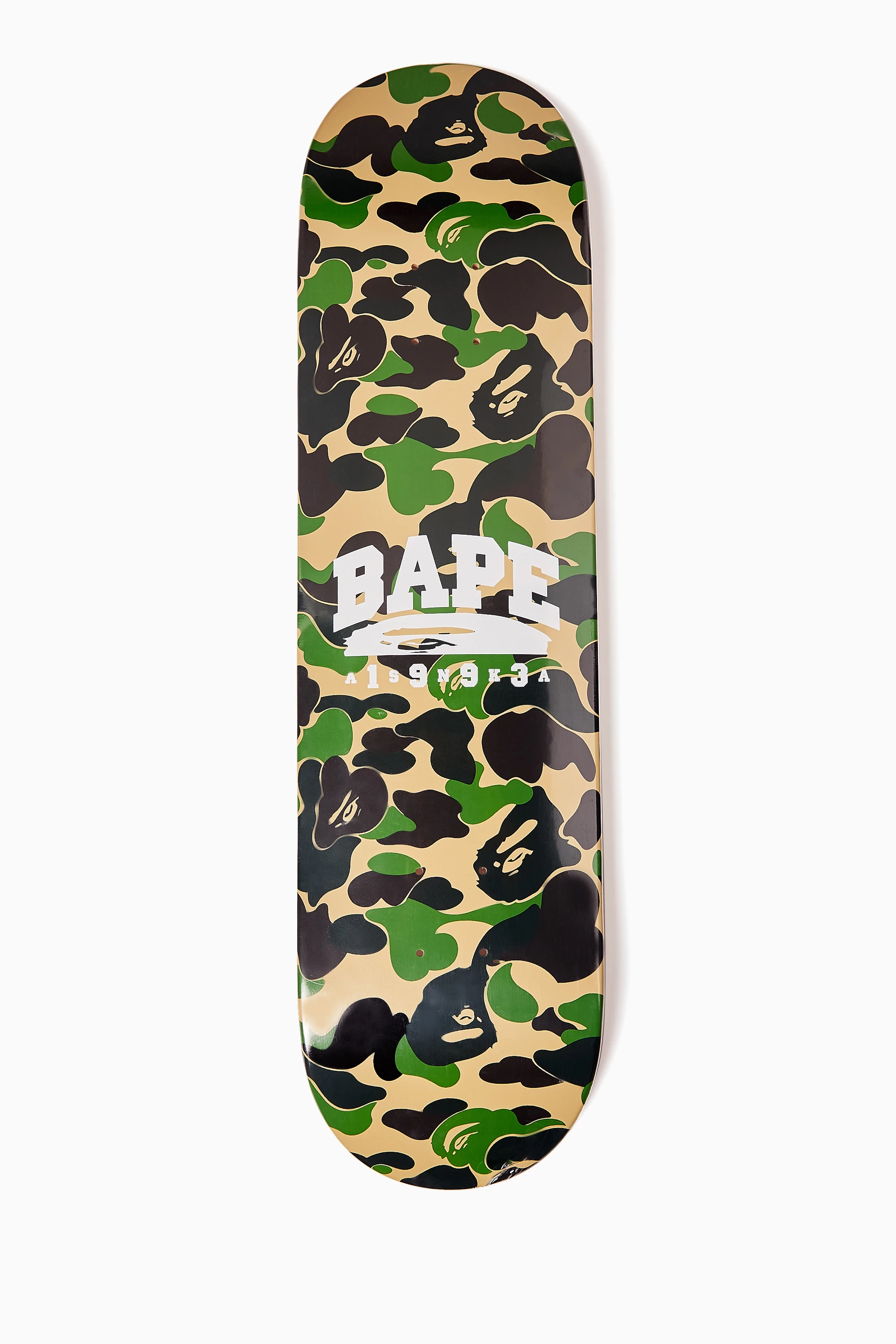 Buy A Bathing Ape Multicolour ABC Camo Skateboard Deck in Wood For