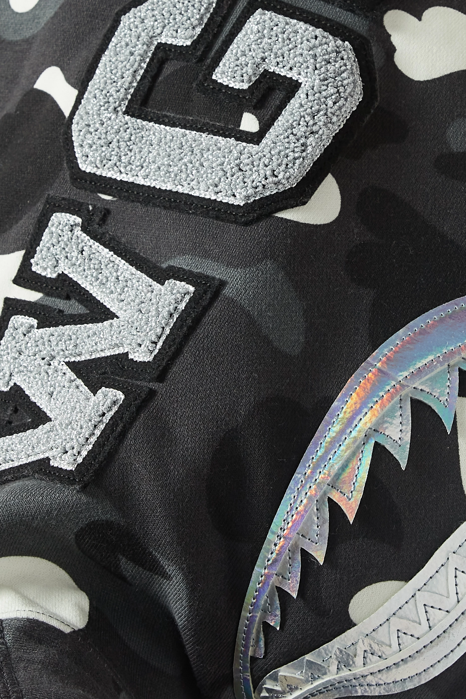 City camo half shark full zip hoodie online