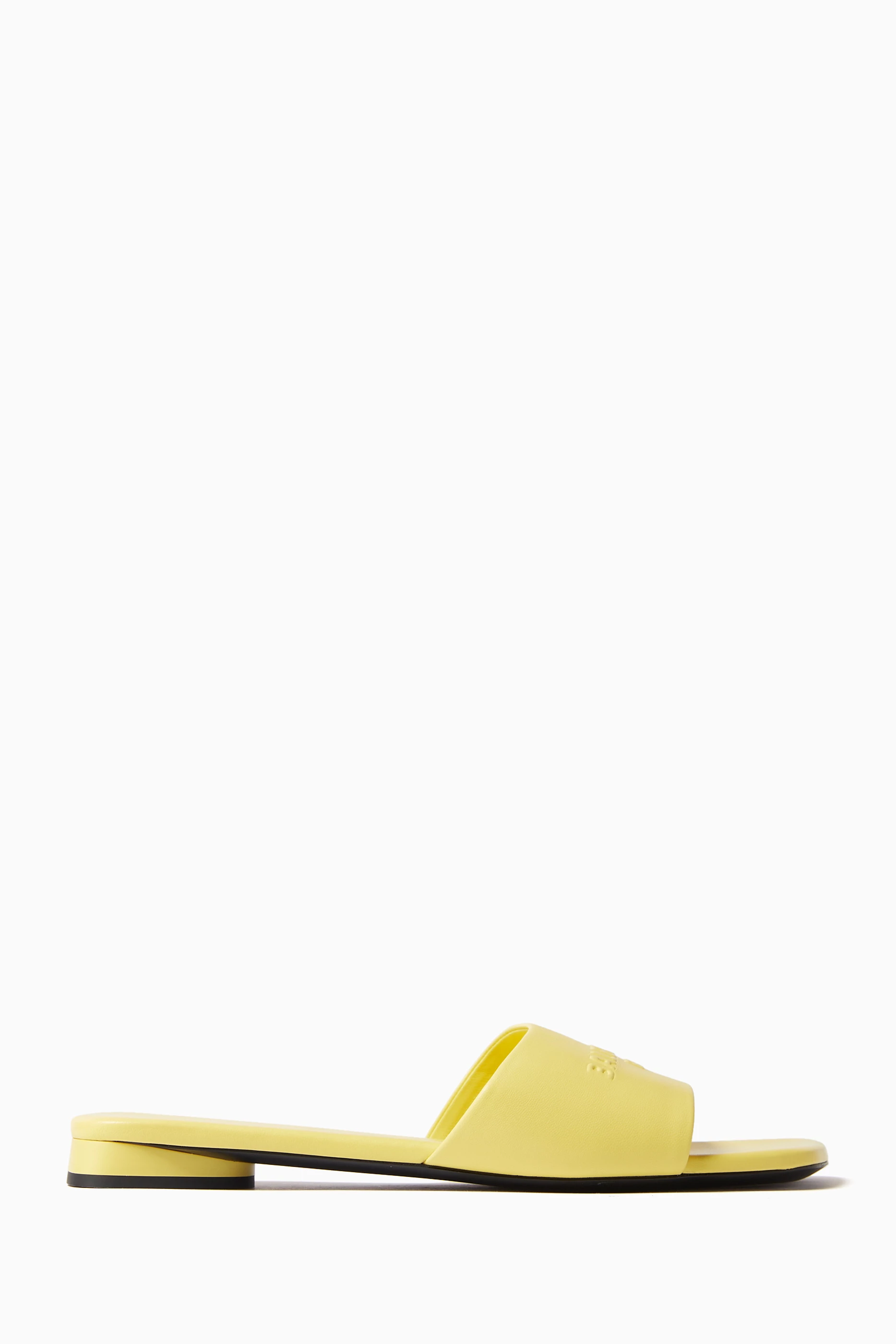 Yellow balenciaga sandals cheap