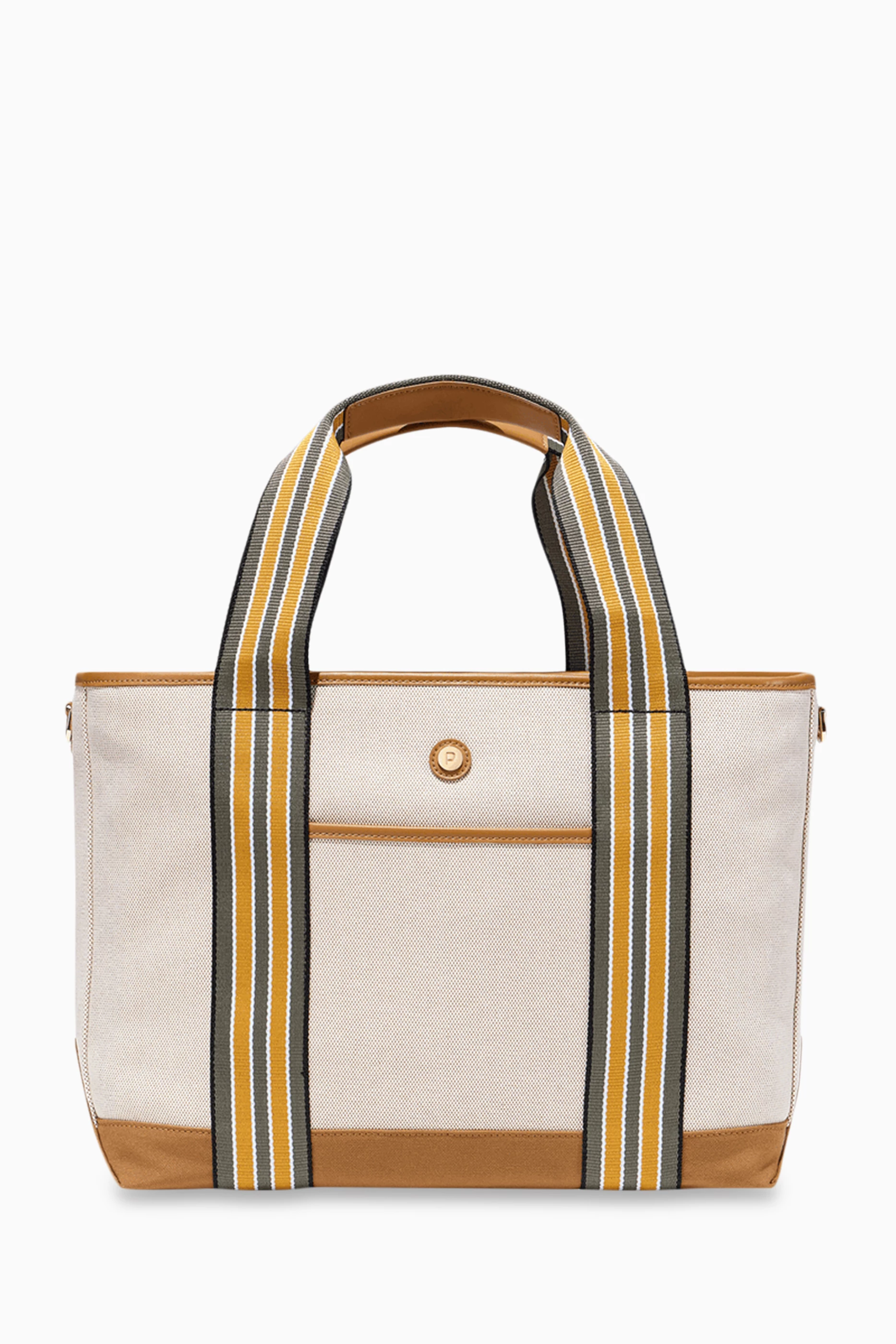 Buy Paravel Neutral Medium Cabana Tote Bag in EcoCraft Canvas For Men Online Ounass UAE