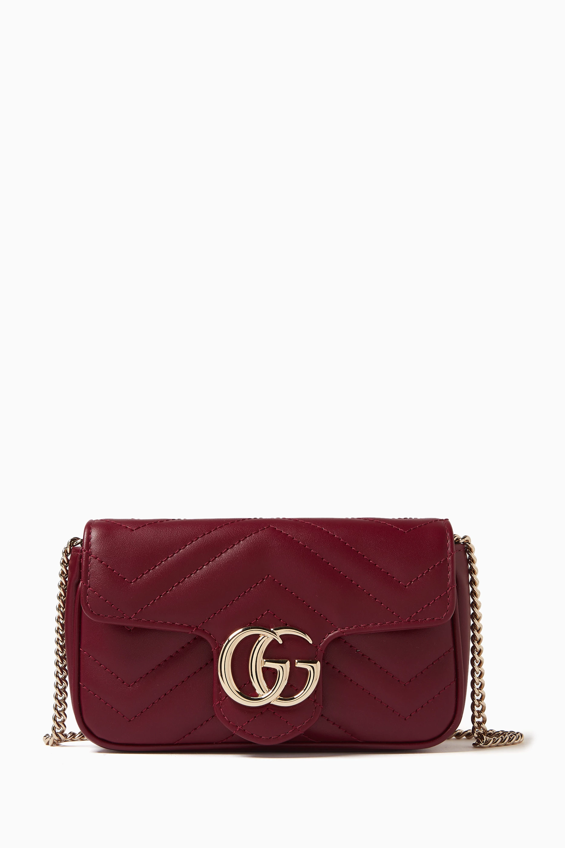 Gucci bag burgundy on sale