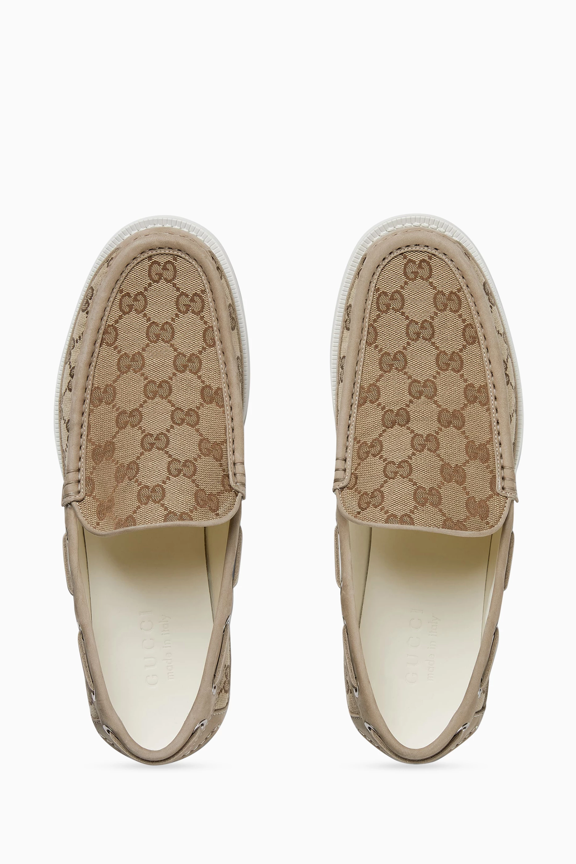 Gucci loafers canvas cheap