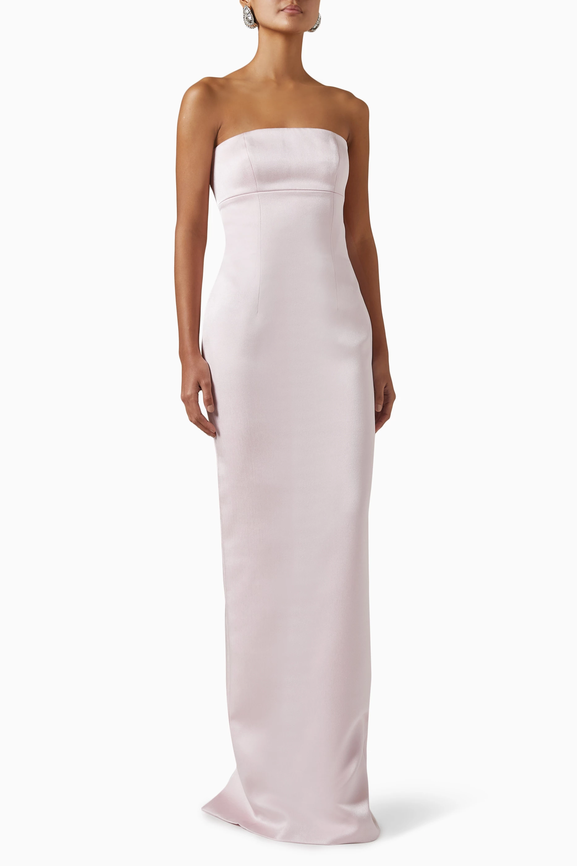 Strapless maxi gown top