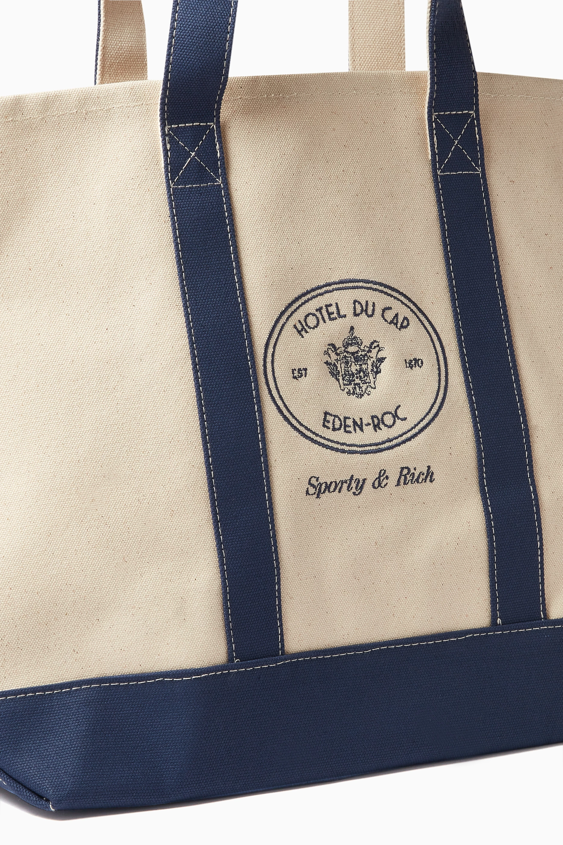 Buy Sporty Rich Multicolour Eden Crest Tote Bag in Cotton Canvas For Men Online Ounass UAE