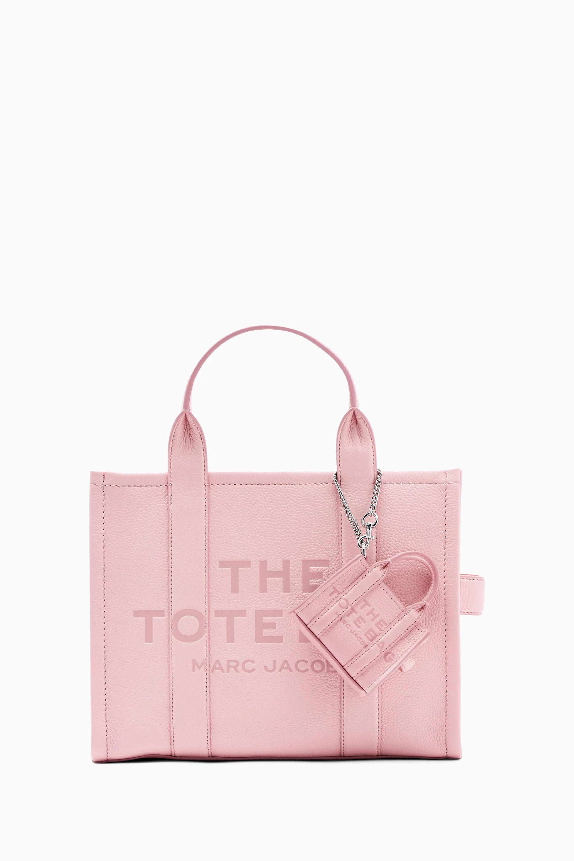 Buy Marc Jacobs Pink Nano Tote Bag Charm in Leather For Women Online Ounass UAE