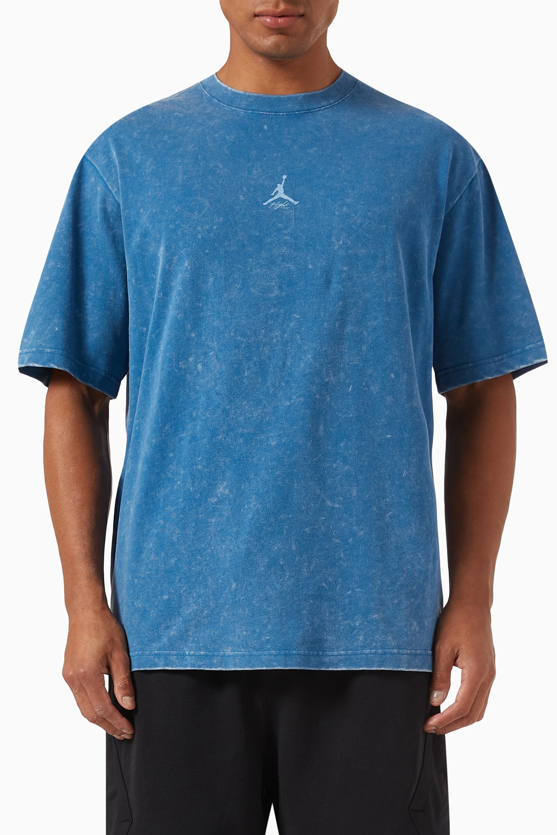 Buy Jordan Blue Flight Essentials T shirt in Cotton For Men Online Ounass UAE