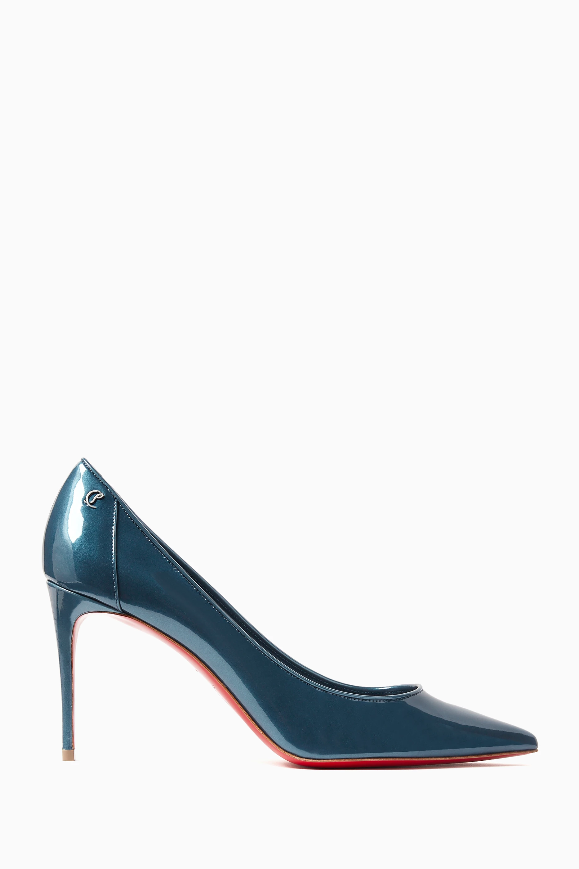 Blue louboutin heels sales