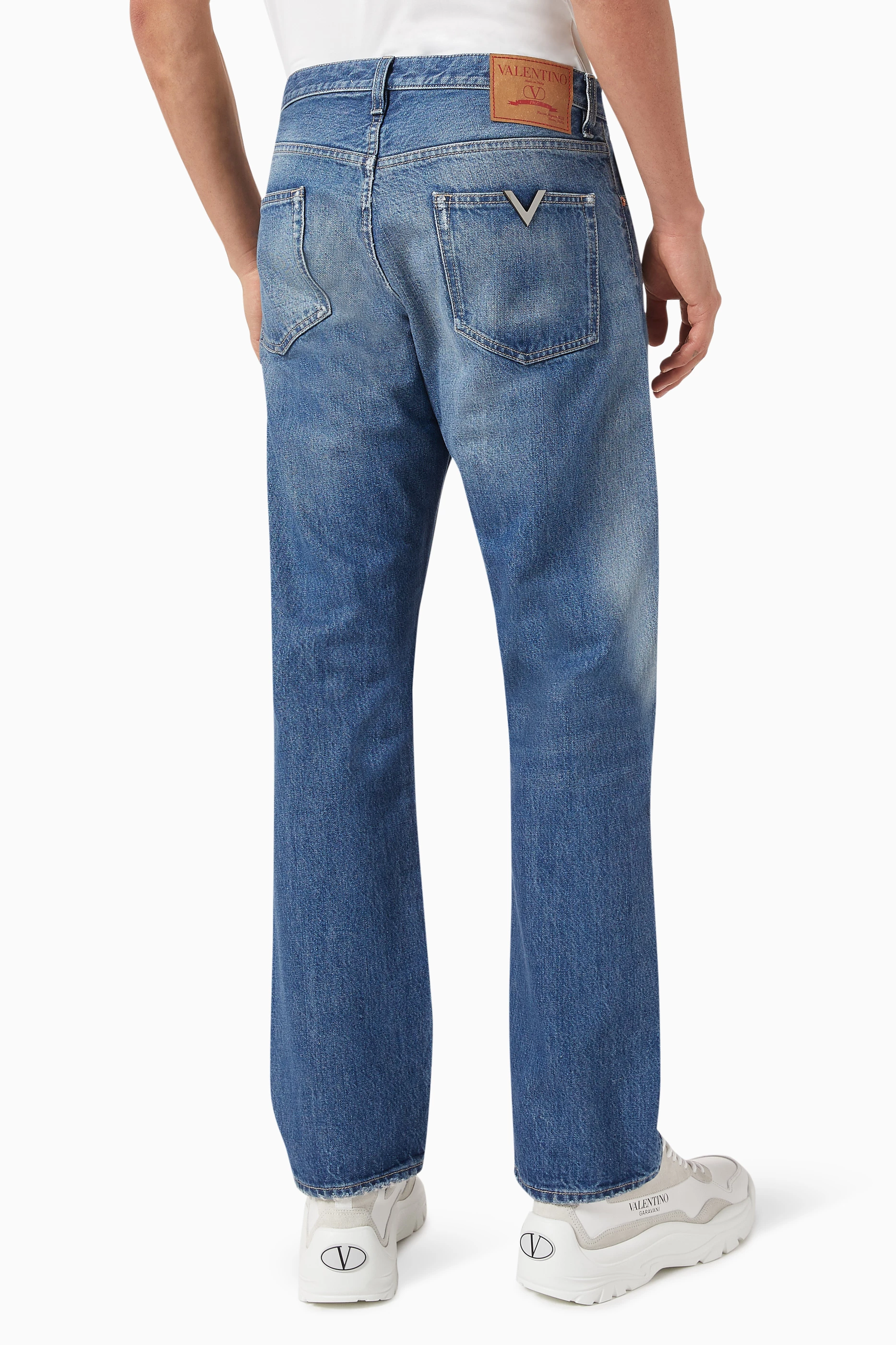 【関税&送料込】Valentino Jeans Valentino Garavani Denim Jeans | Saks Fifth Avenue