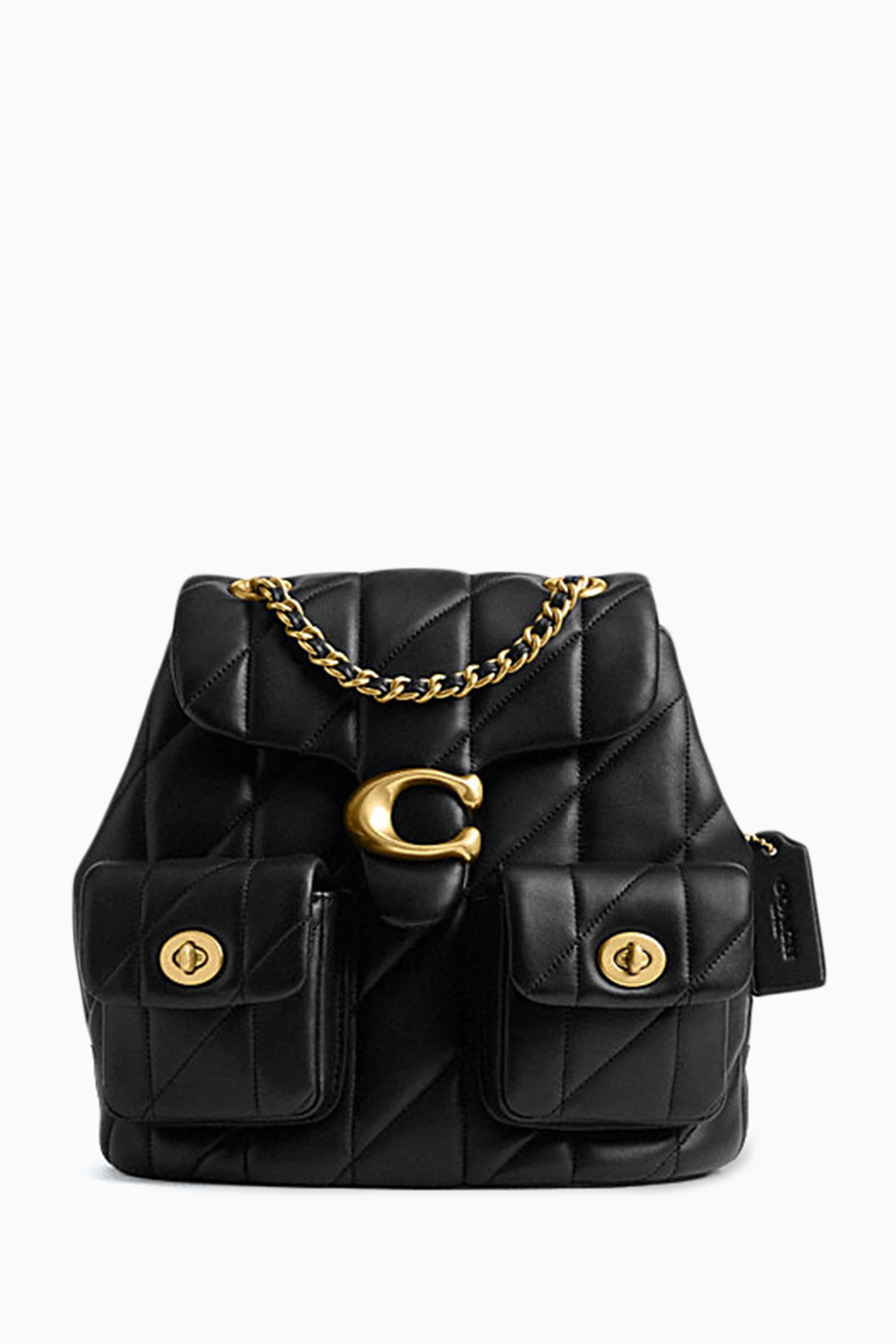 Buy Coach Black Tabby Quilted Backpack in Leather For Women Online Ounass UAE