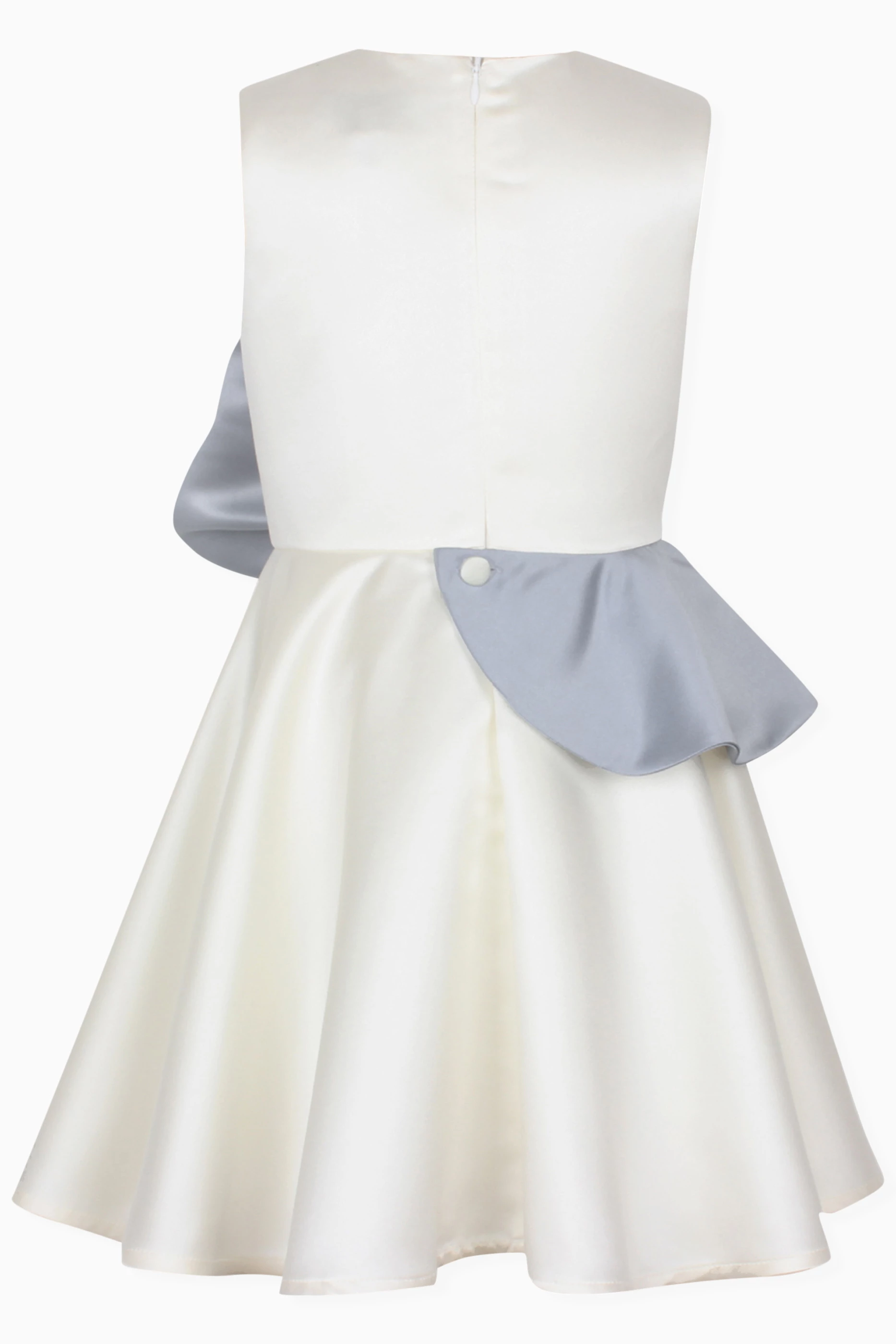 Buy Jessie and James Blue Florette Dress in Satin For Girls Online Ounass UAE