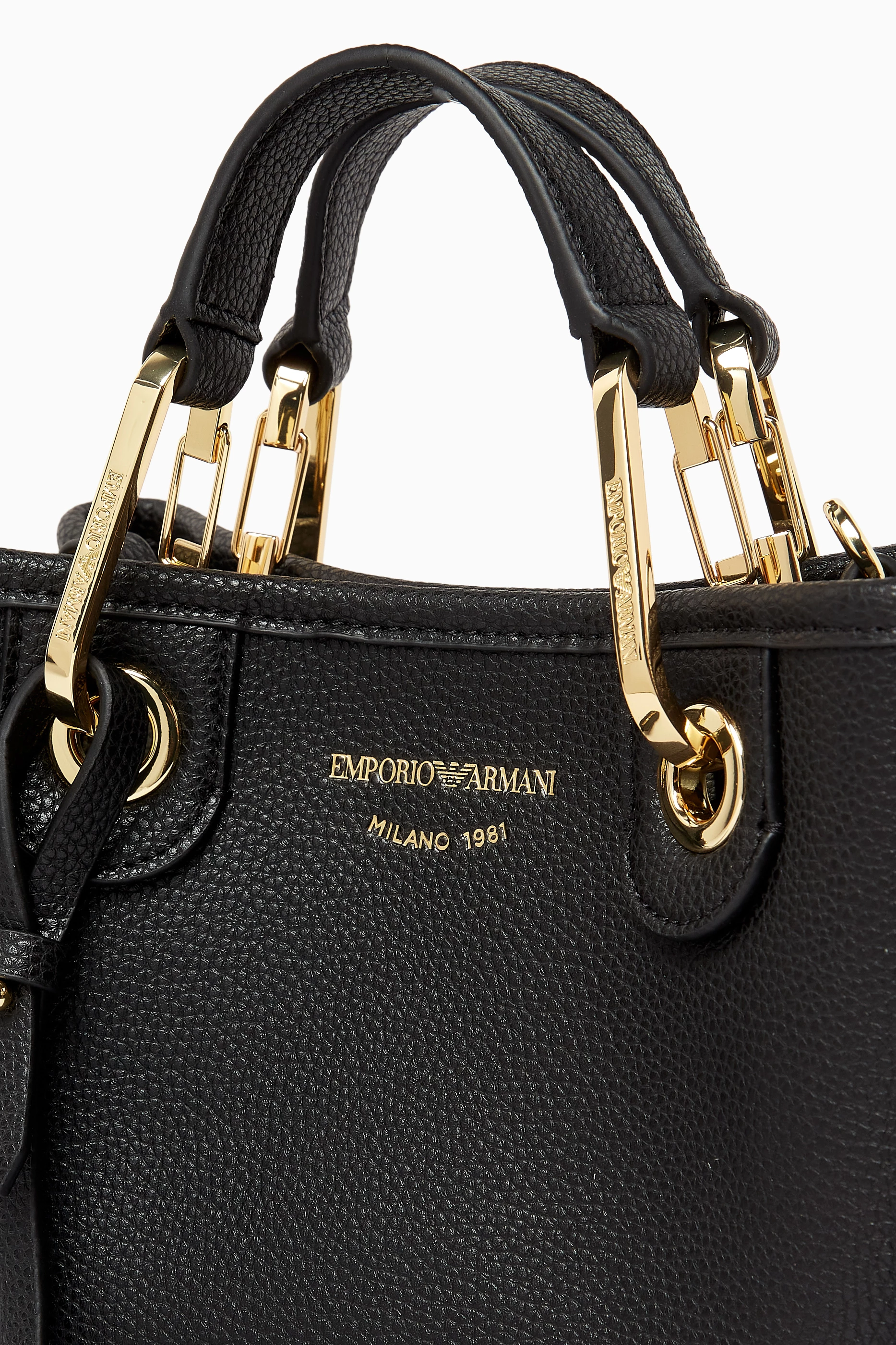 Buy Emporio Armani Black Extra Small Logo Tote Bag For Women Online Ounass UAE