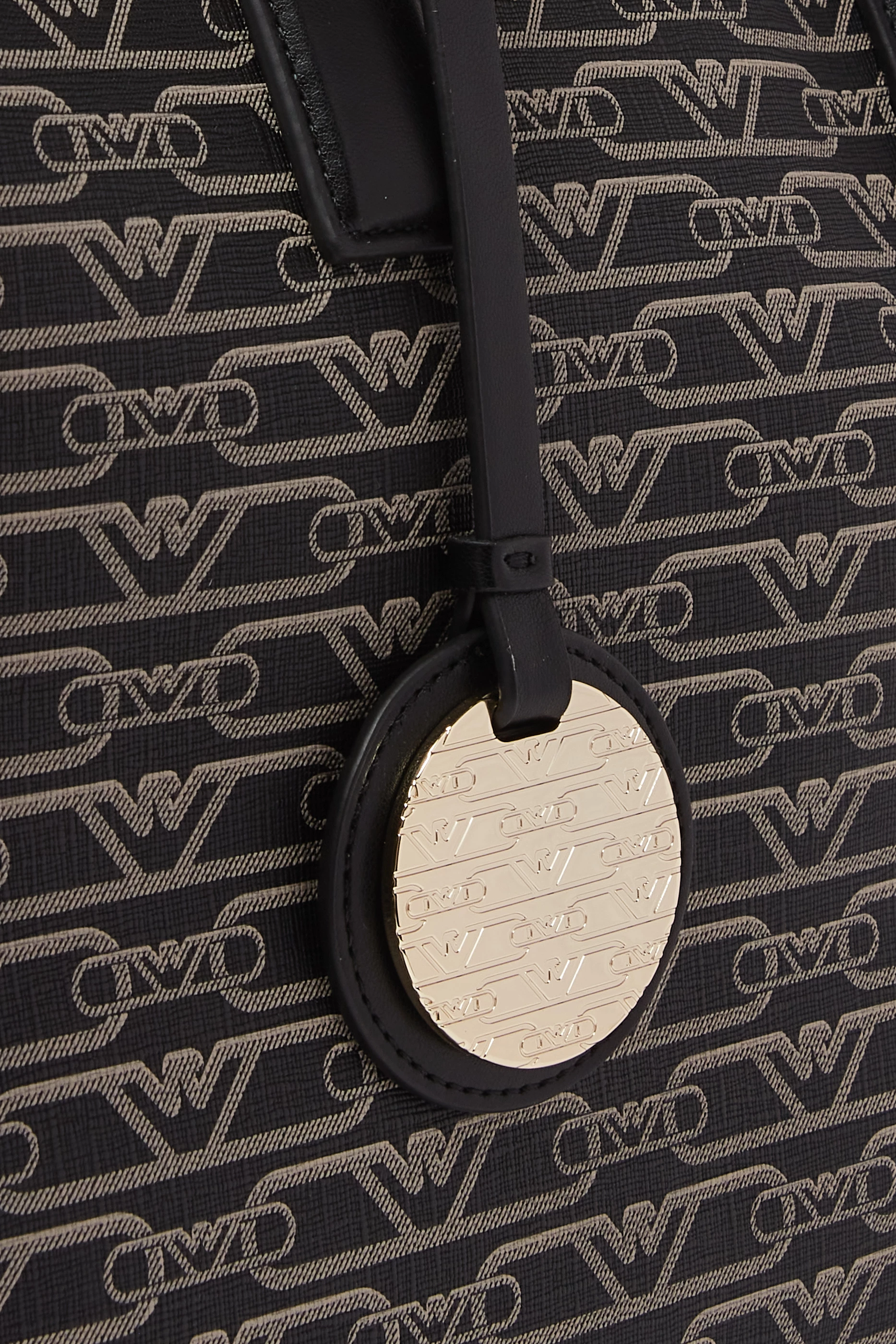 Buy Emporio Armani Black Medium Monogram Logo Tote Bag For Women Online Ounass UAE