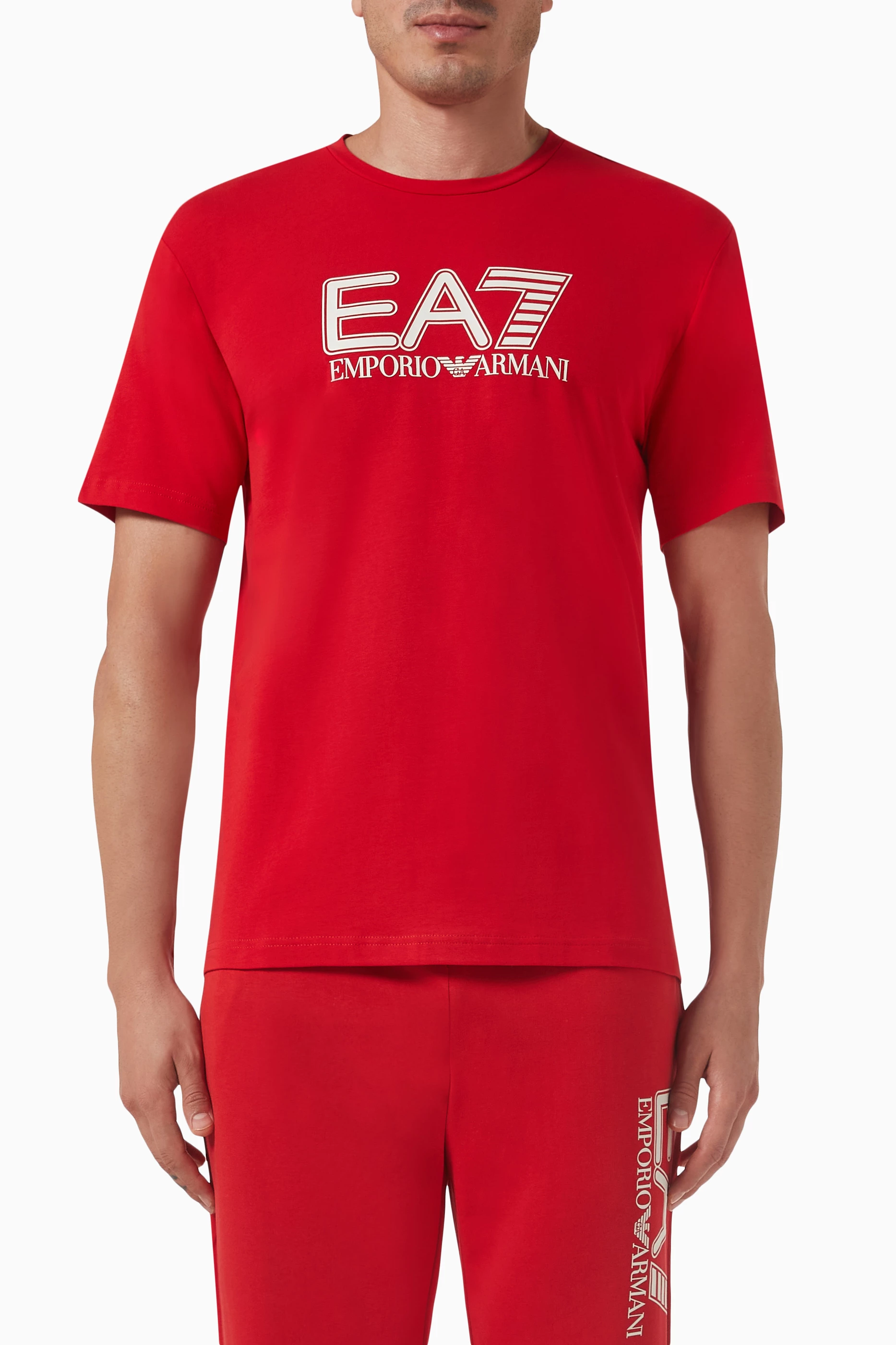 Emporio armani t shirt red new arrivals