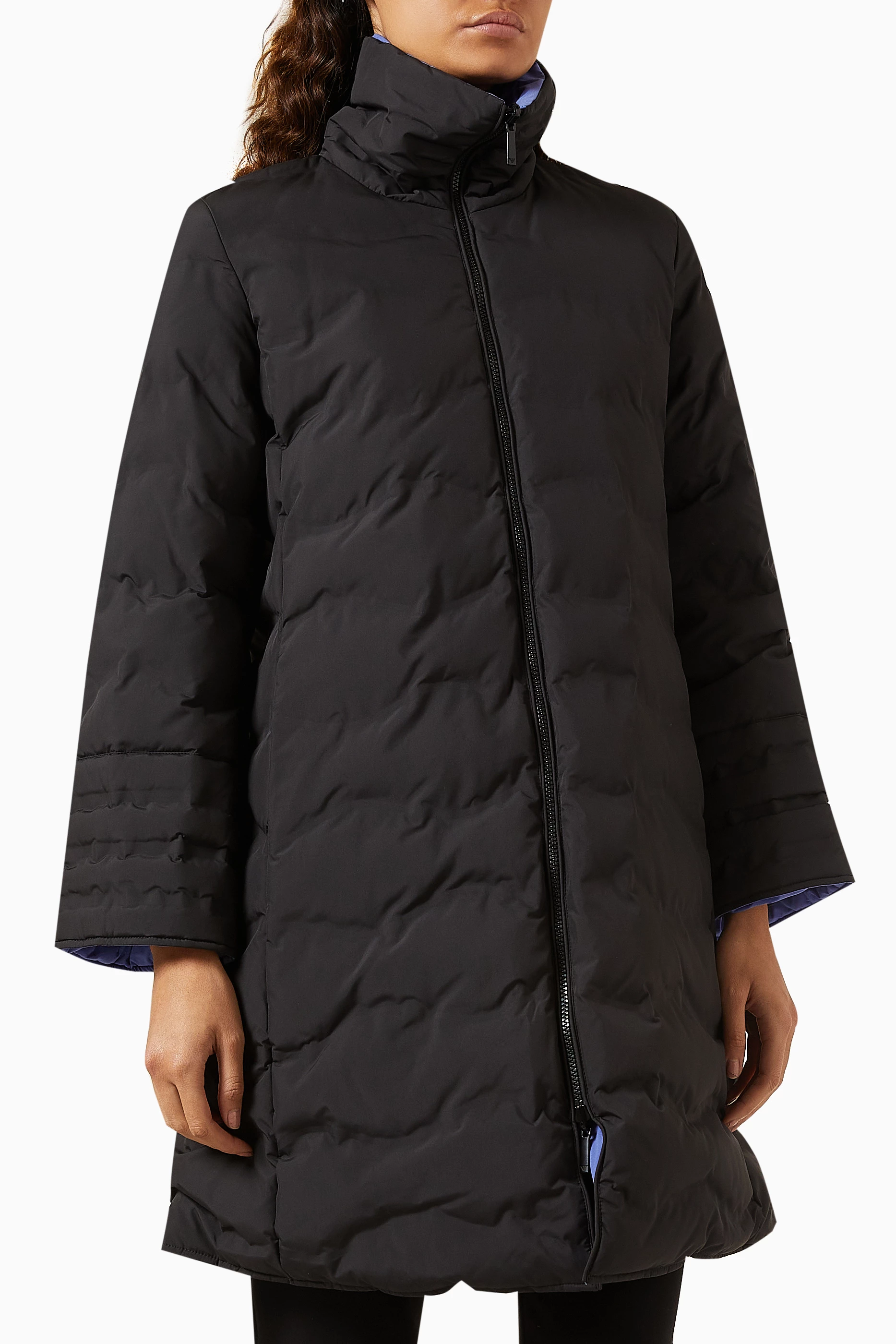 Buy Emporio Armani Black Reversible Padded Jacket For Women Online Ounass UAE