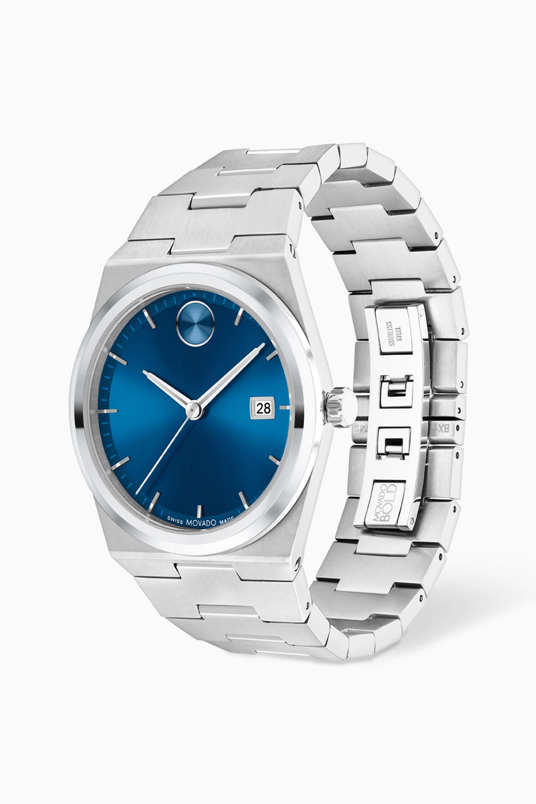 Uae Mvmt Watches Dubai Buy Movado Blue Bold Quest Stainless Steel